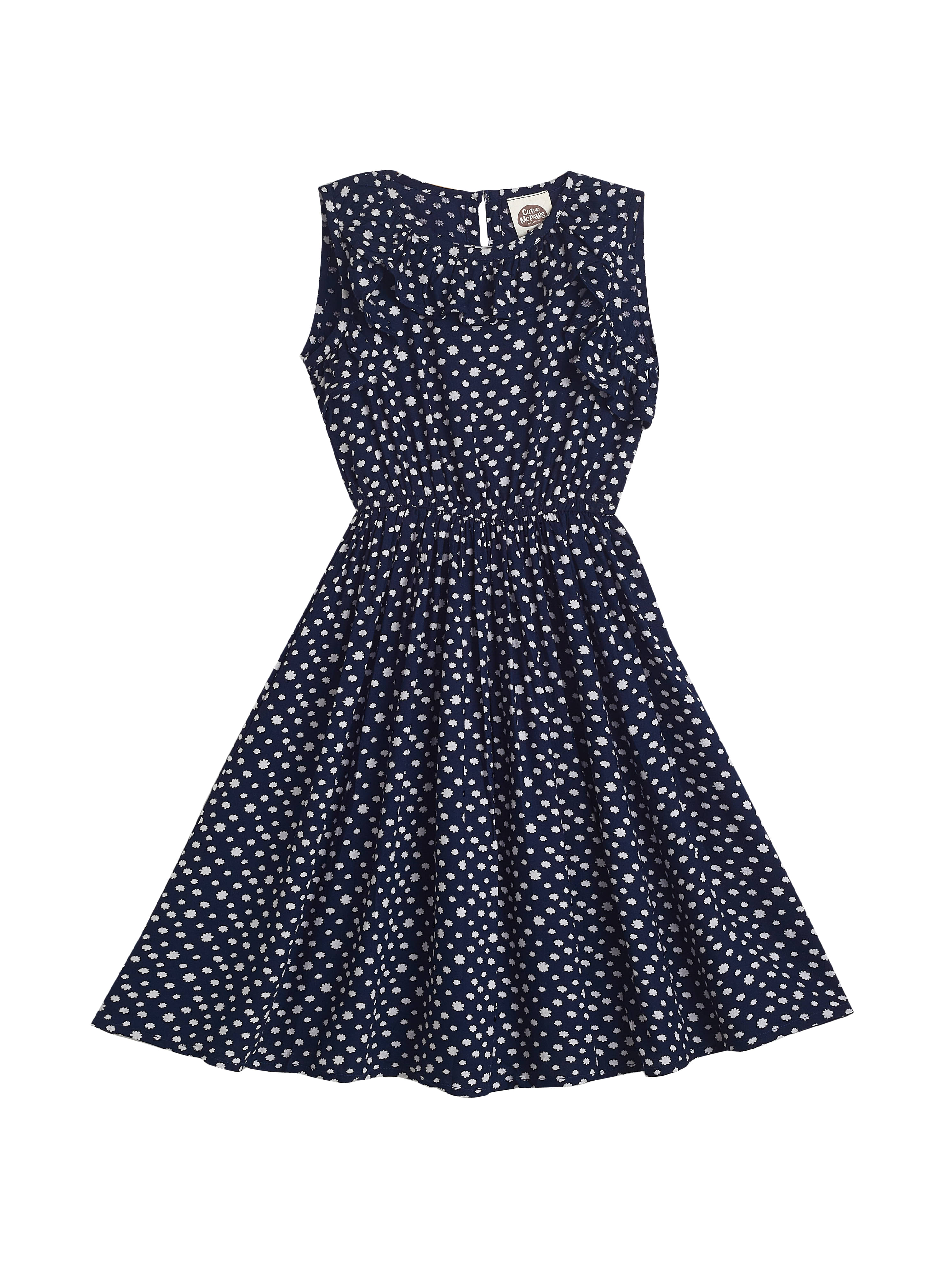     			Cub Mcpaws Viscose Dress For Girls ( Pack of 1 , Navy )