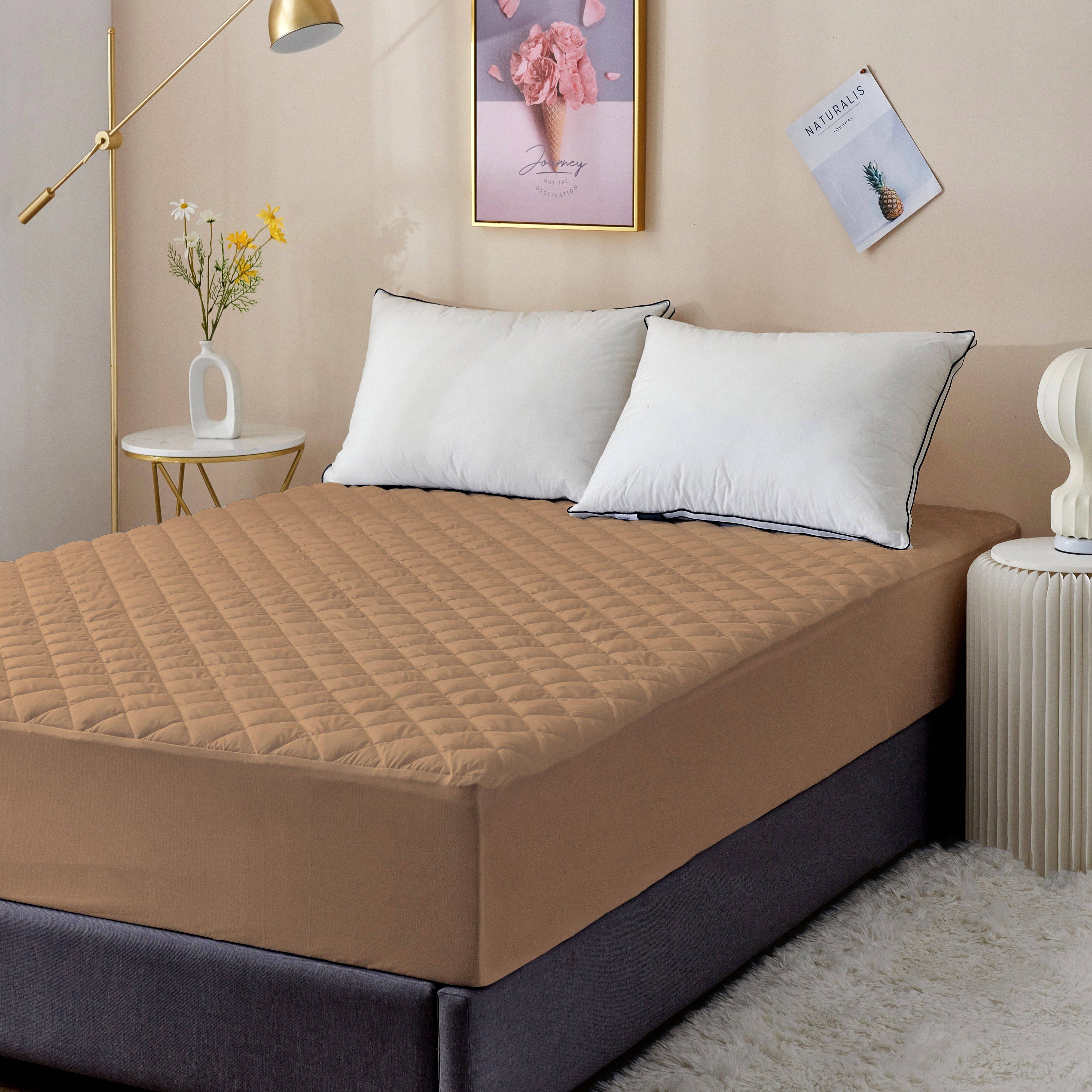     			Dream Care Beige Quilted Mattress Cover