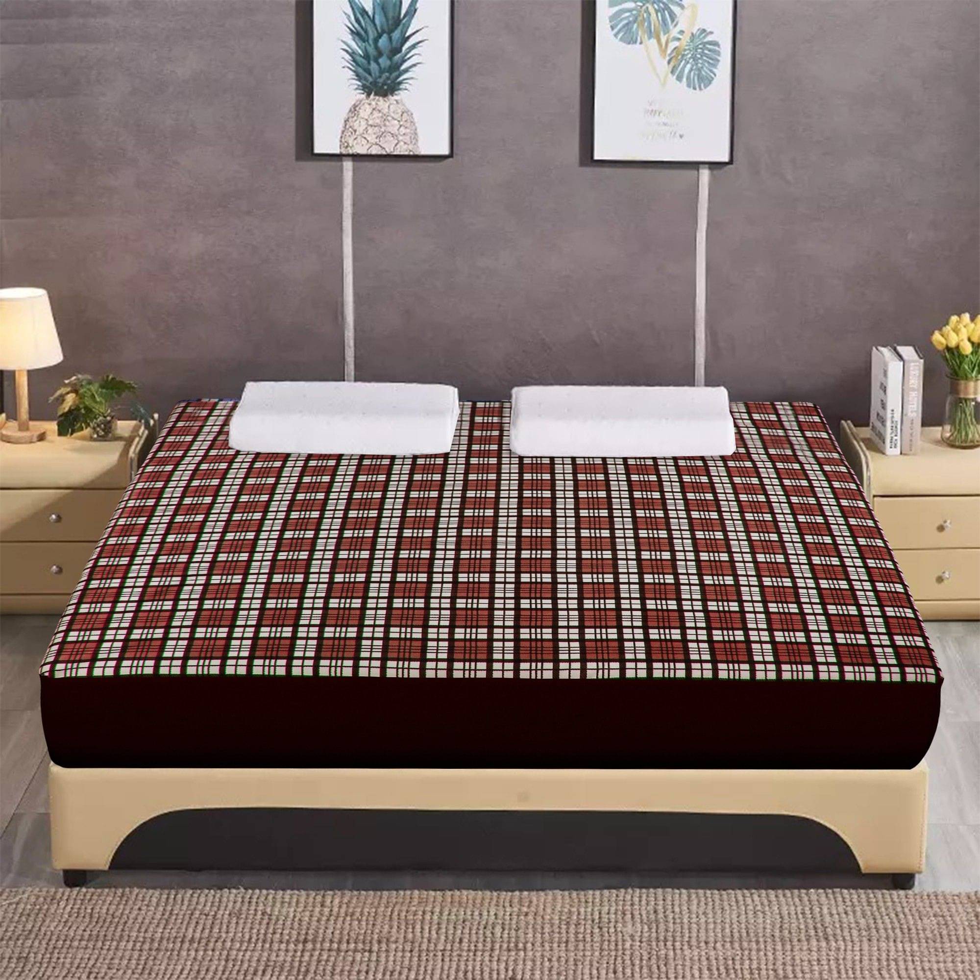 Dream Care Blue Cotton Mattress Cover     			Dream Care Blue Cotton Mattress Cover