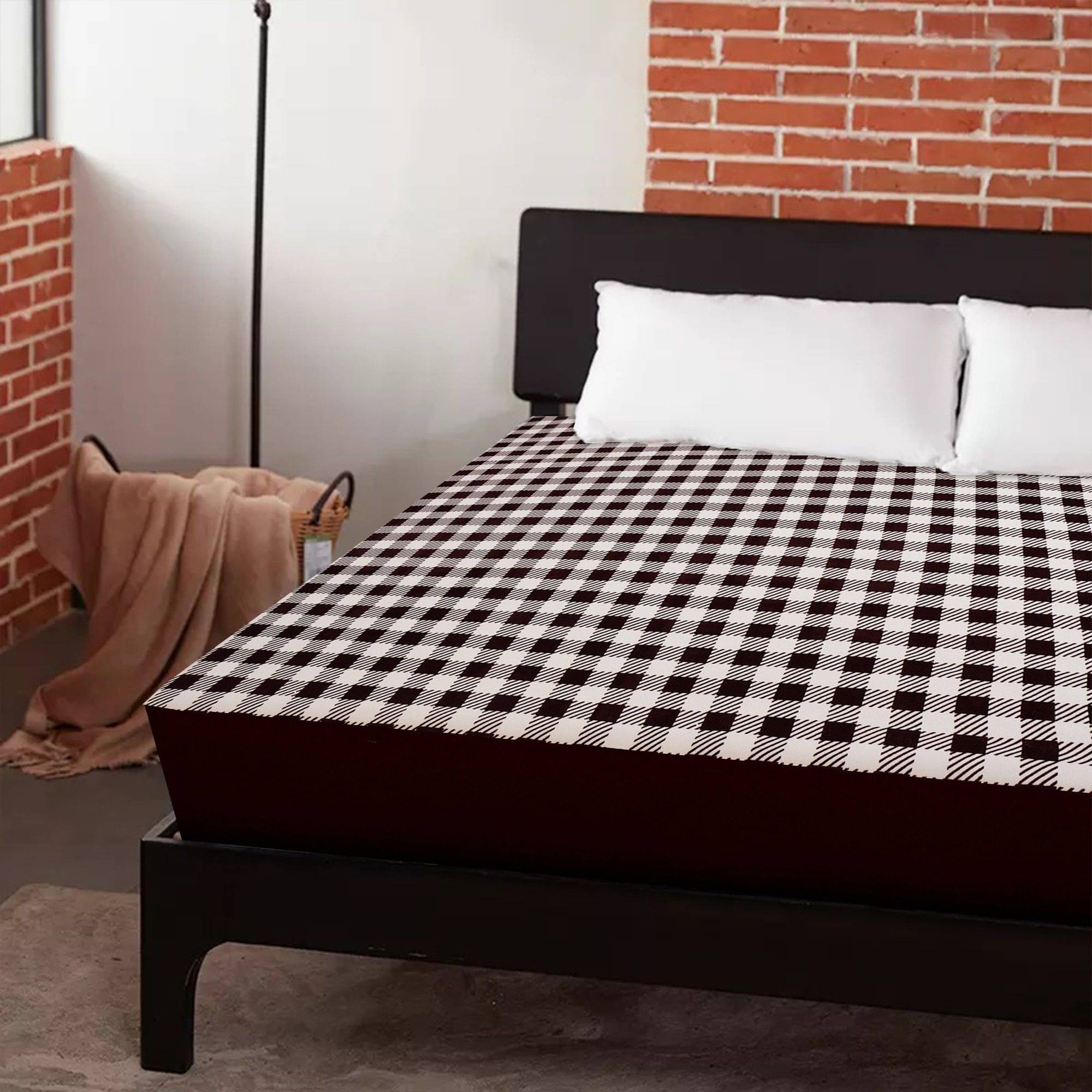 Dream Care Blue Cotton Mattress Cover     			Dream Care Blue Cotton Mattress Cover