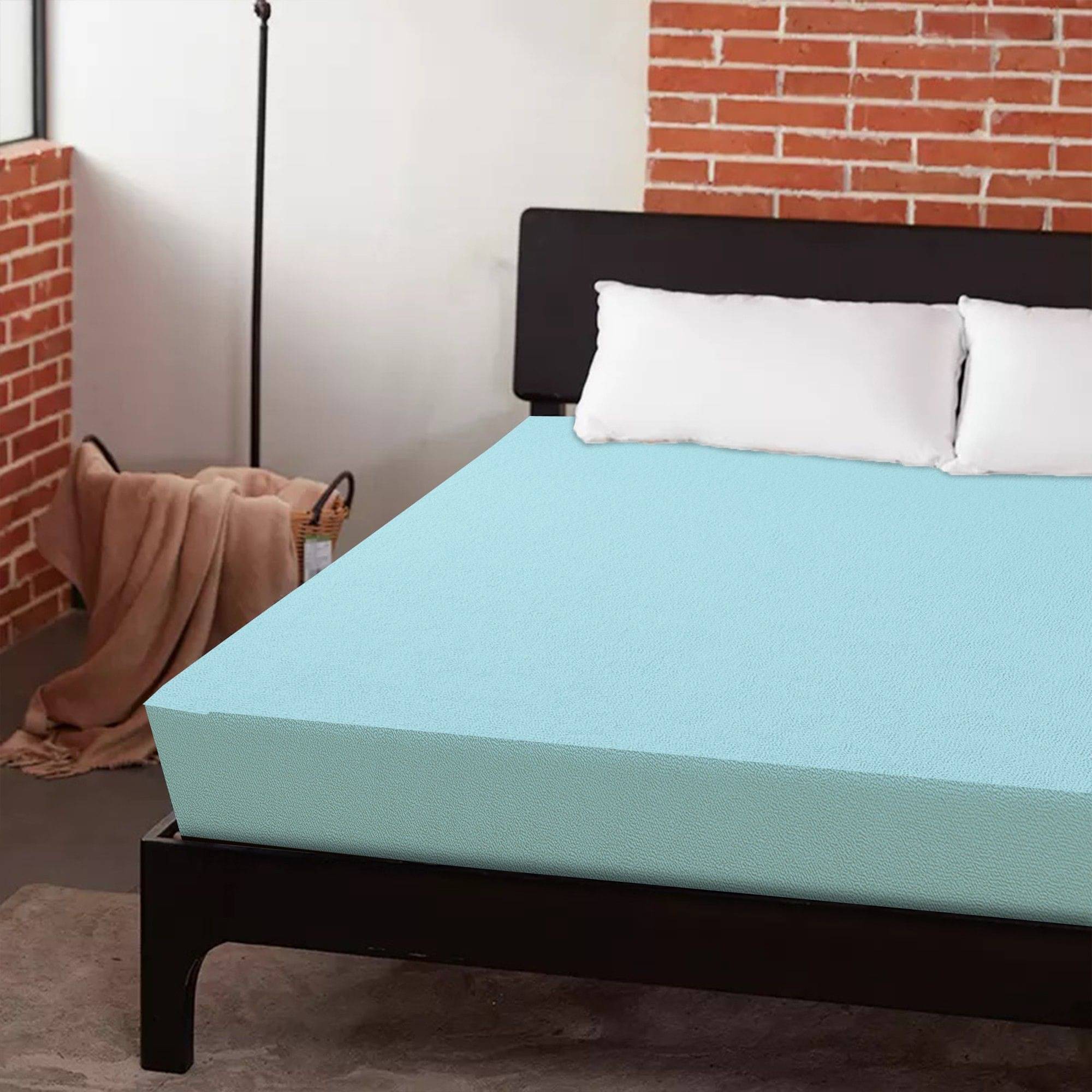 Dream Care Blue Cotton Mattress Cover     			Dream Care Blue Cotton Mattress Cover