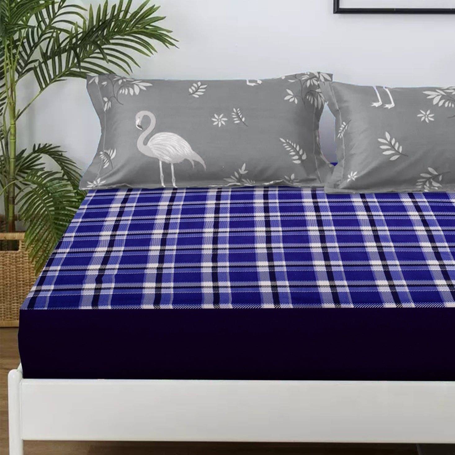 Dream Care Blue Quilted Mattress Cover     			Dream Care Blue Quilted Mattress Cover