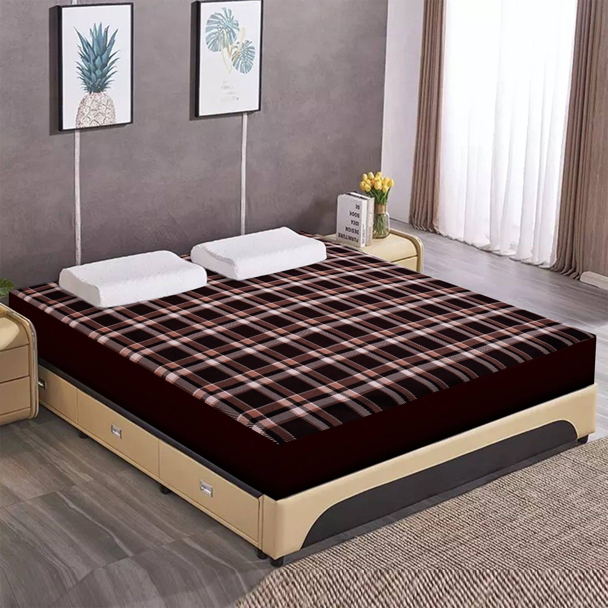 Dream Care Blue Quilted Mattress Cover     			Dream Care Blue Quilted Mattress Cover