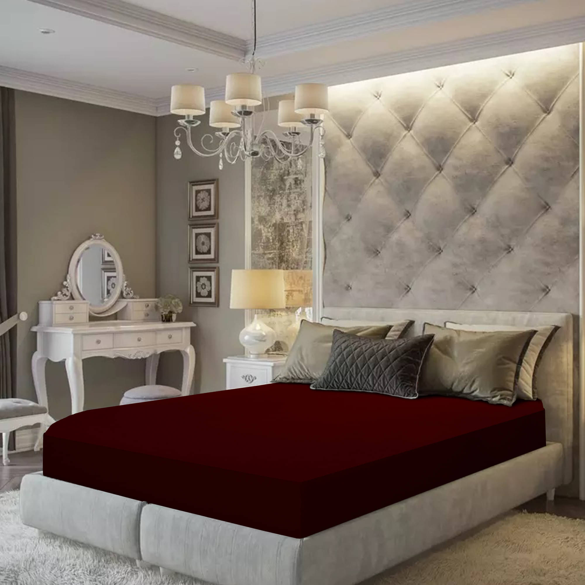     			Dream Care Brown Cotton Mattress Cover