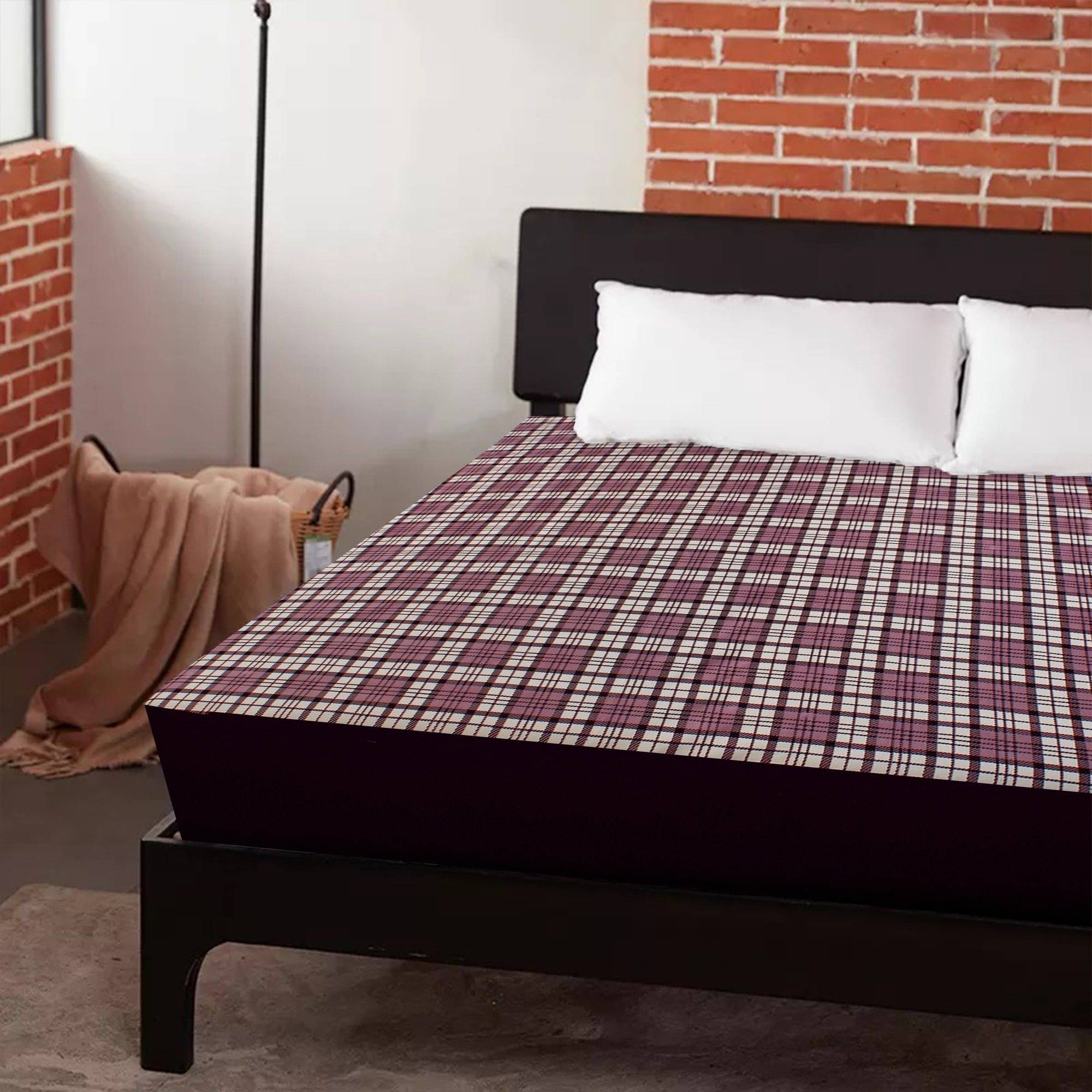 Dream Care Brown Cotton Mattress Cover Dream Care Brown Cotton Mattress Cover