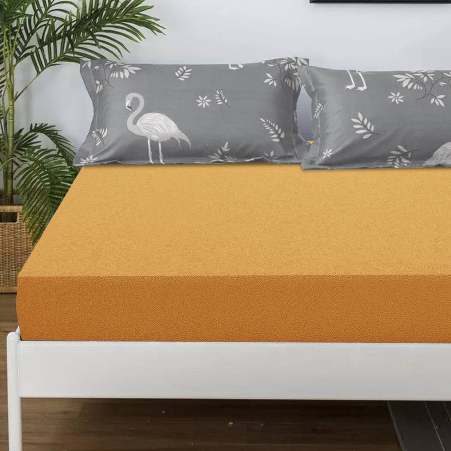 Dream Care Brown Cotton Mattress Cover     			Dream Care Brown Cotton Mattress Cover