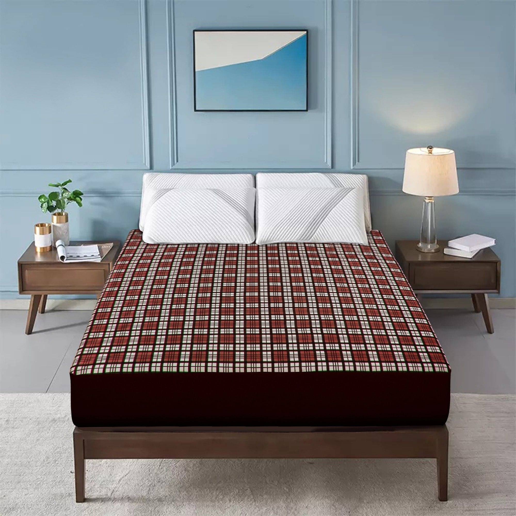     			Dream Care Brown Cotton Mattress Cover