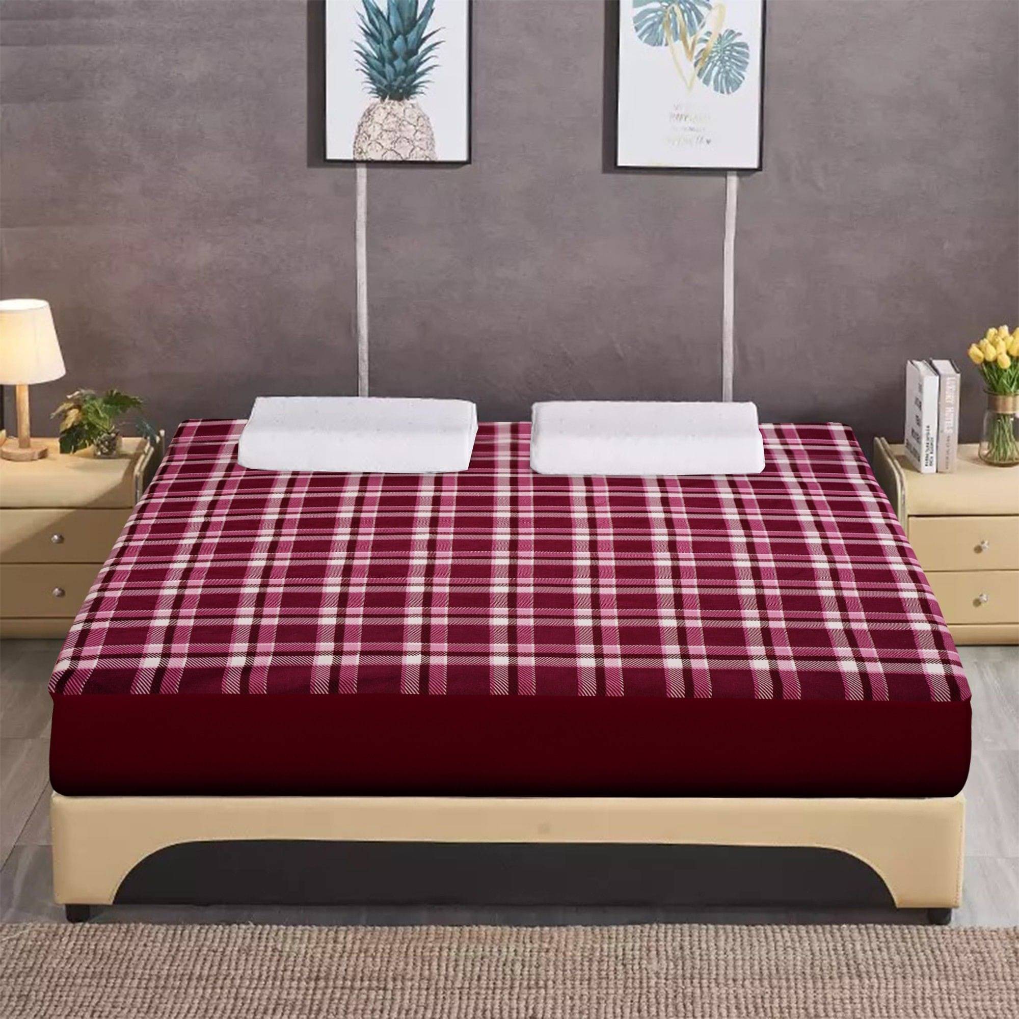 Dream Care Brown Quilted Mattress Cover     			Dream Care Brown Quilted Mattress Cover