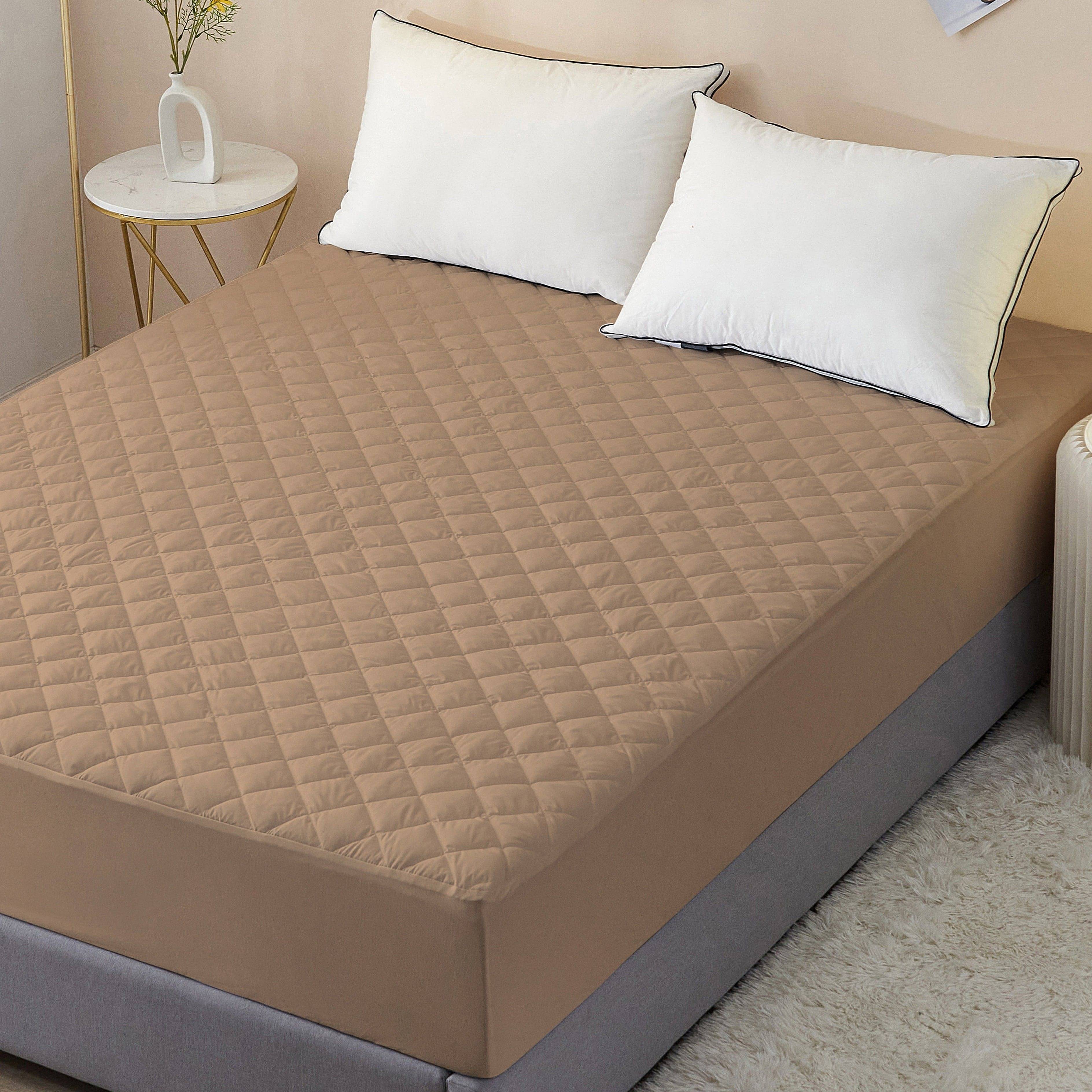 Dream Care Grey Cotton Mattress Cover     			Dream Care Grey Cotton Mattress Cover