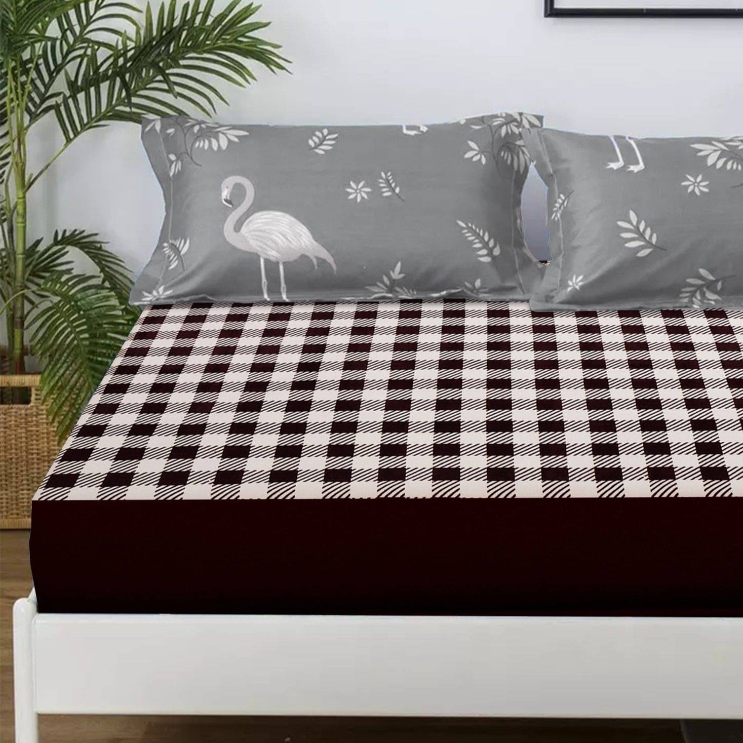 Dream Care Grey Cotton Mattress Cover     			Dream Care Grey Cotton Mattress Cover