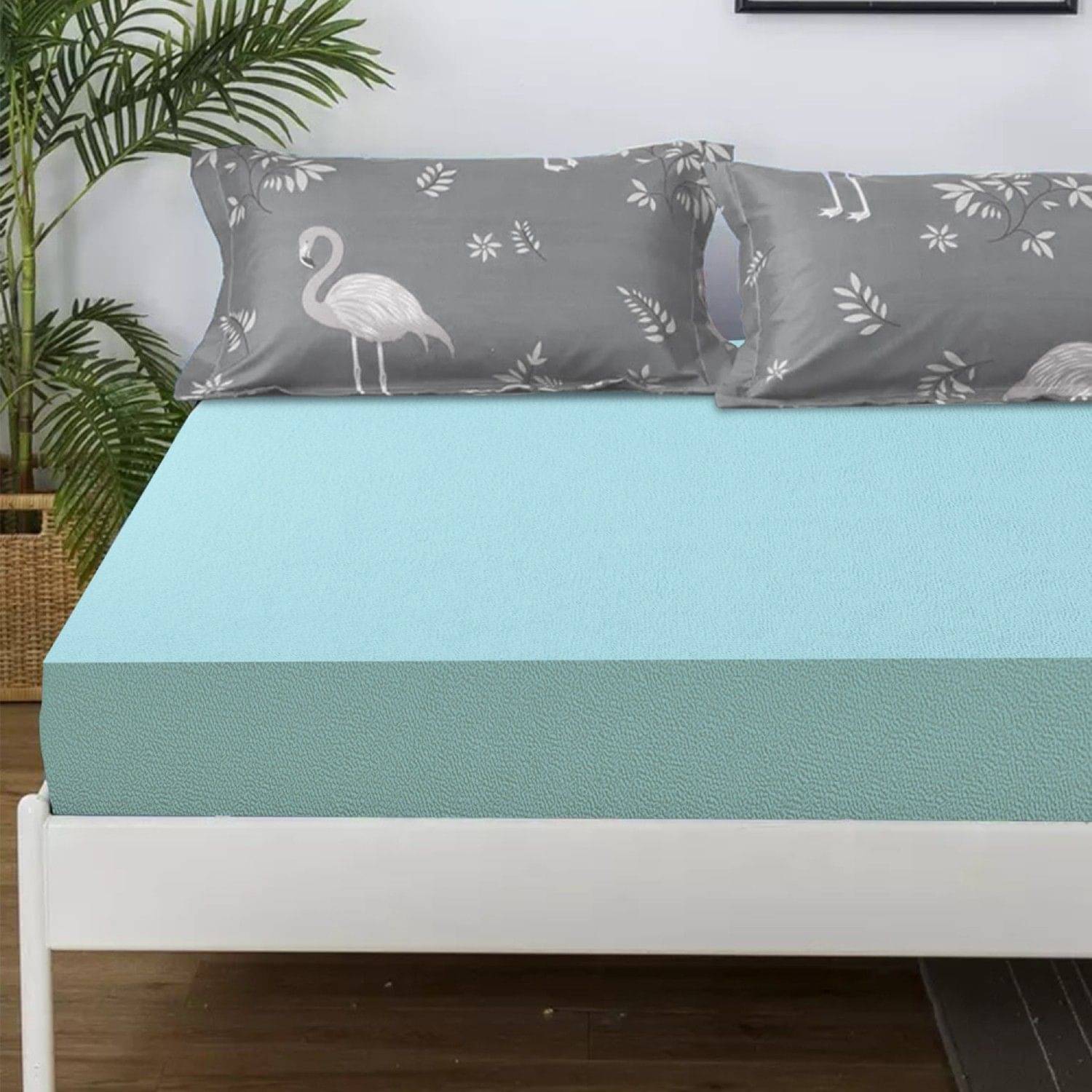 Dream Care Grey Cotton Mattress Cover     			Dream Care Grey Cotton Mattress Cover