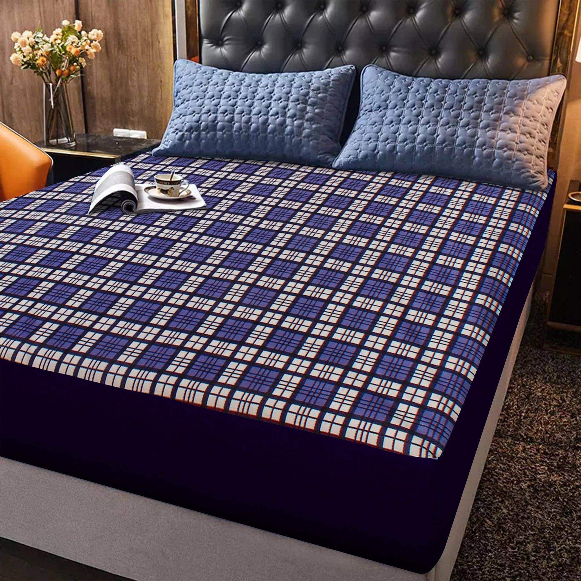 Dream Care Grey Cotton Mattress Cover     			Dream Care Grey Cotton Mattress Cover
