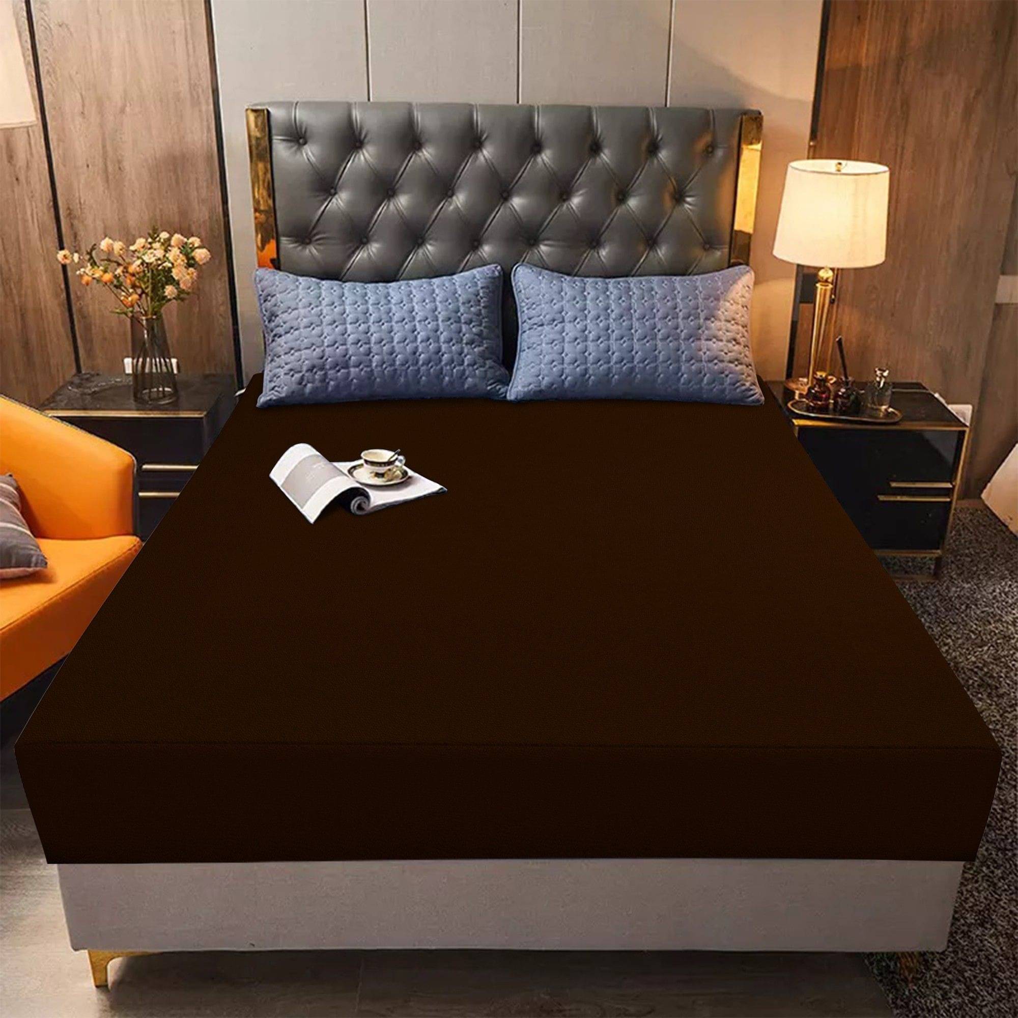     			Dream Care Maroon Cotton Mattress Cover