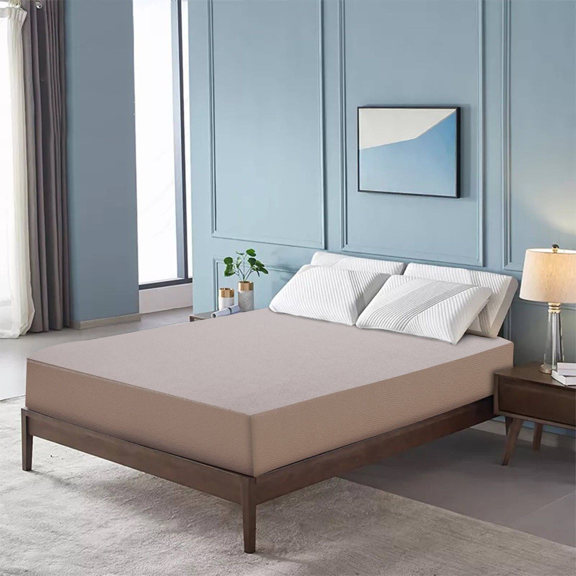 Dream Care Maroon Cotton Mattress Cover     			Dream Care Maroon Cotton Mattress Cover