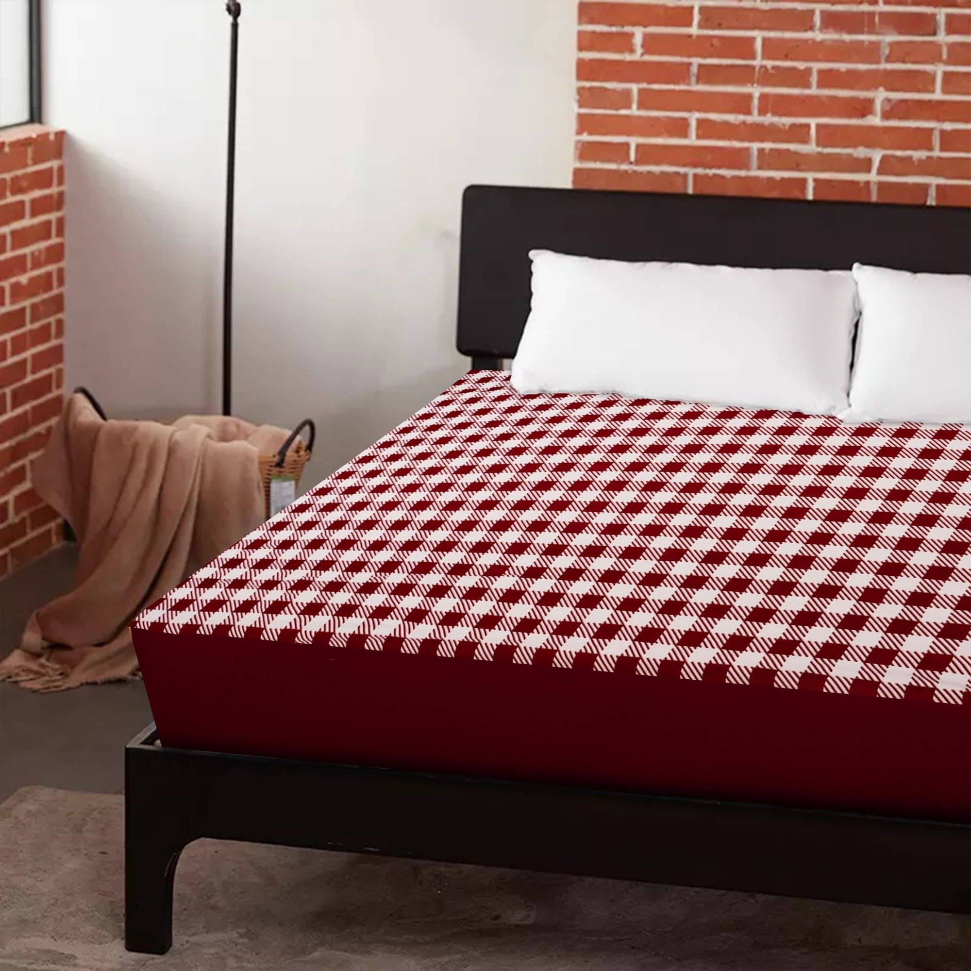 Dream Care White Cotton Mattress Cover Dream Care White Cotton Mattress Cover