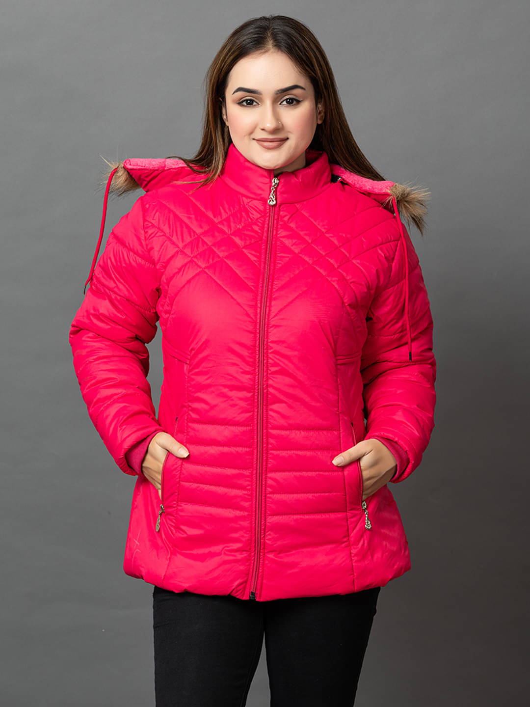 ELVINO Women Regular Jacket ( Pink ) ELVINO Women Regular Jacket ( Pink )