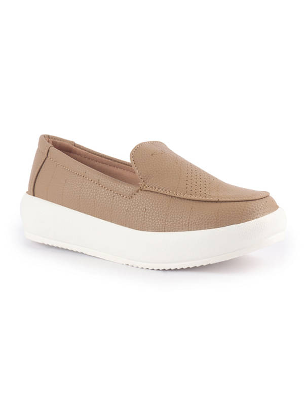 Fausto Beige Women's Slip On     			Fausto Beige Women's Slip On