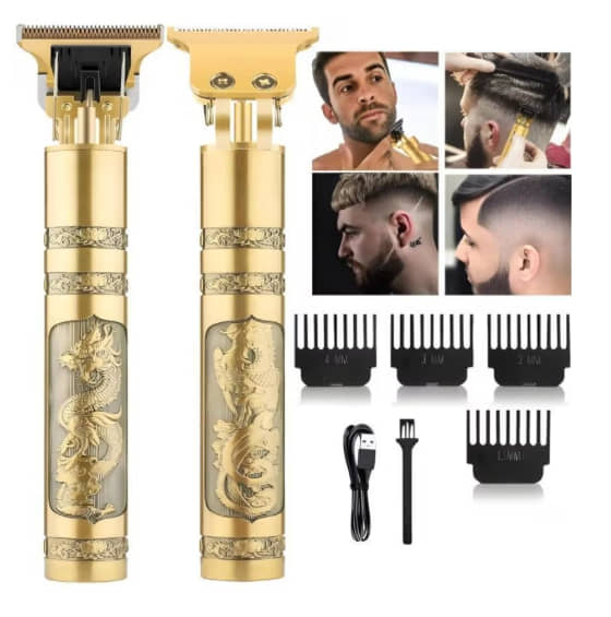 Gatih Hair Trimmer Gold Cordless Beard Trimmer With 120 minutes Runtime