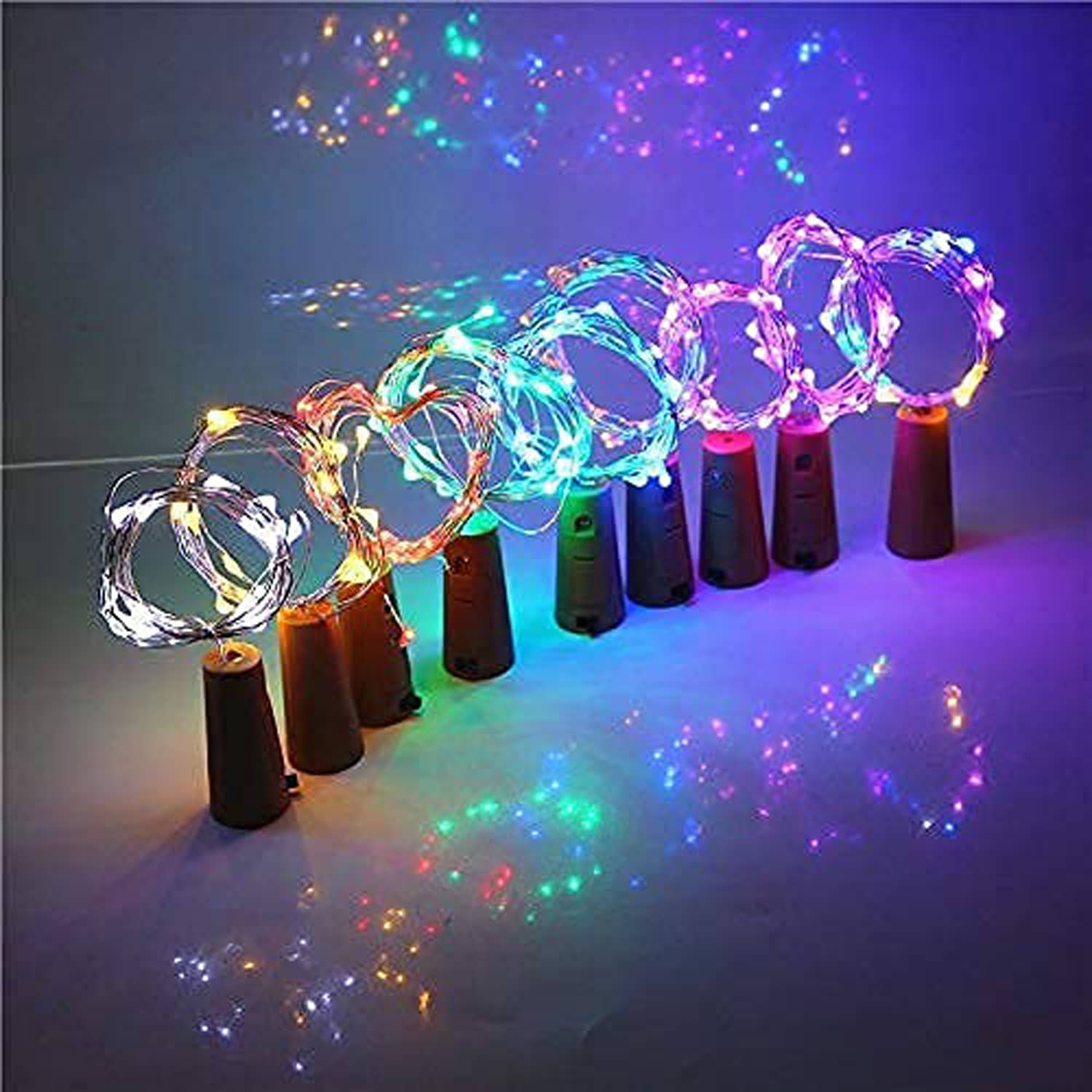 HARSHLOVE Multicolor 2Mtr Cork light ( Pack of 6 )