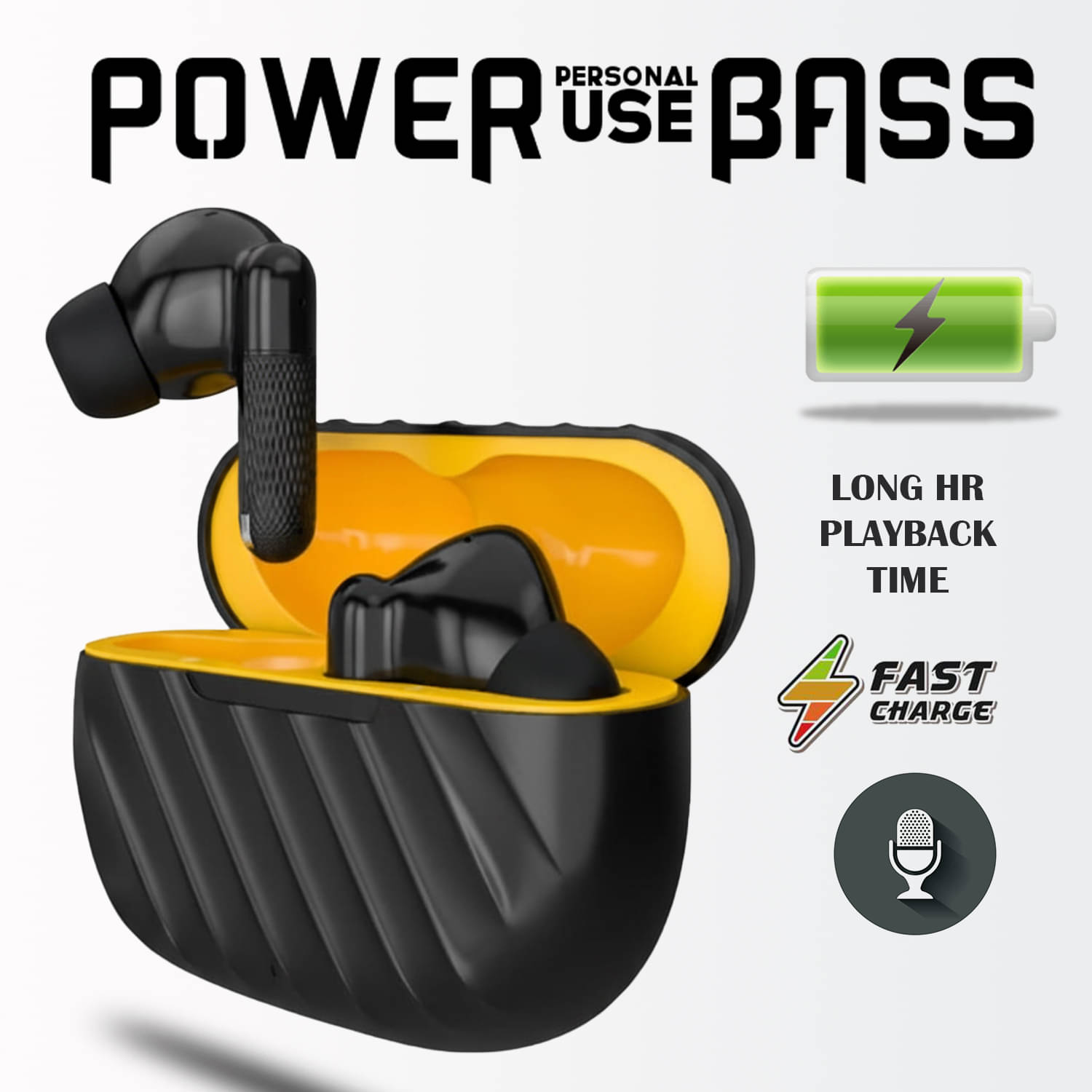 HUG PUPPY Bluetooth 5.3 Earbuds | 30H Battery | Powerful Bass & Clear Sound | Smart Touch | Wireless Earphones with Type-C Charger (Black) HUG PUPPY Bluetooth 5.3 Earbuds | 30H Battery | Powerful Bass & Clear Sound | Smart Touch | Wireless Earphones with Type-C Charger (Black)