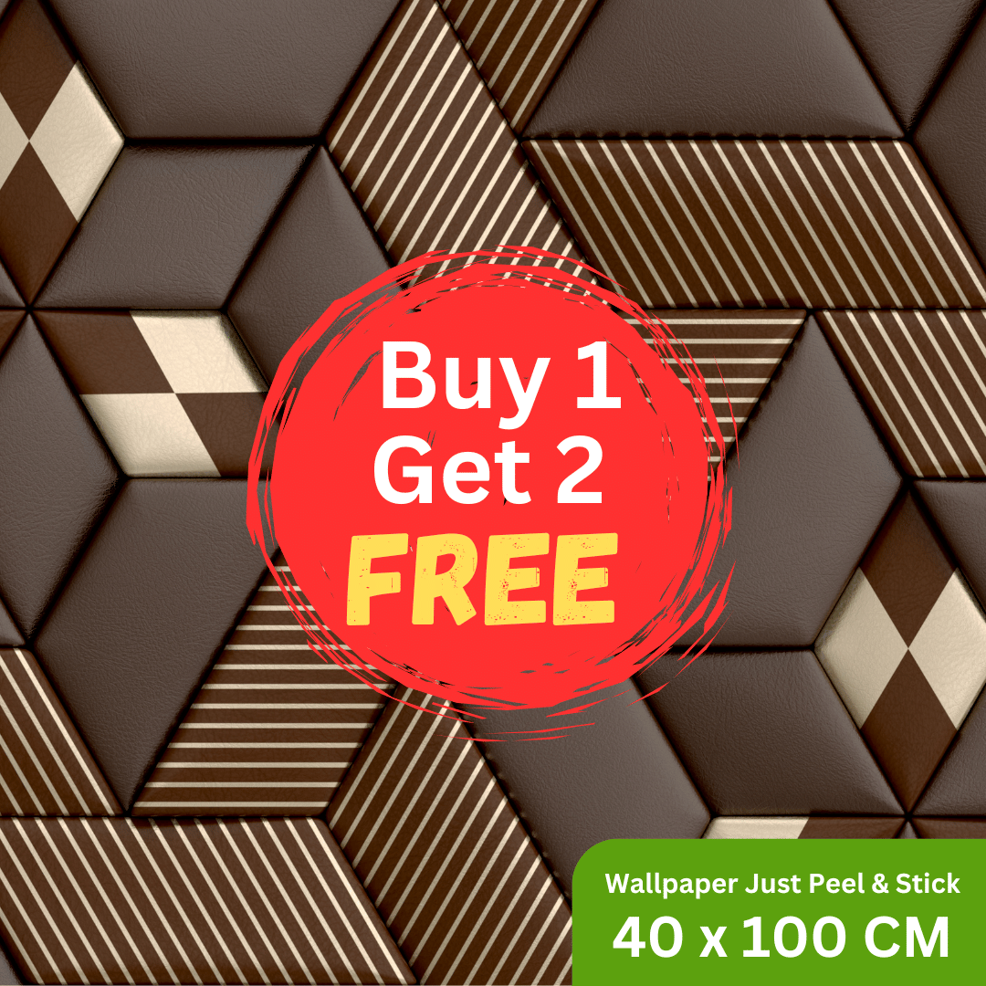     			Interawall Decor Self-Adhesive Decal Wallpaper Specific Product for Bedroom, Living Room, Kids Room, Play Room, Office | Abstract Home Wallpaper for Home Decor (Buy 1 get 2 Free, Pack of 3 Pcs,  Size-16x39 Inches Each Strip)