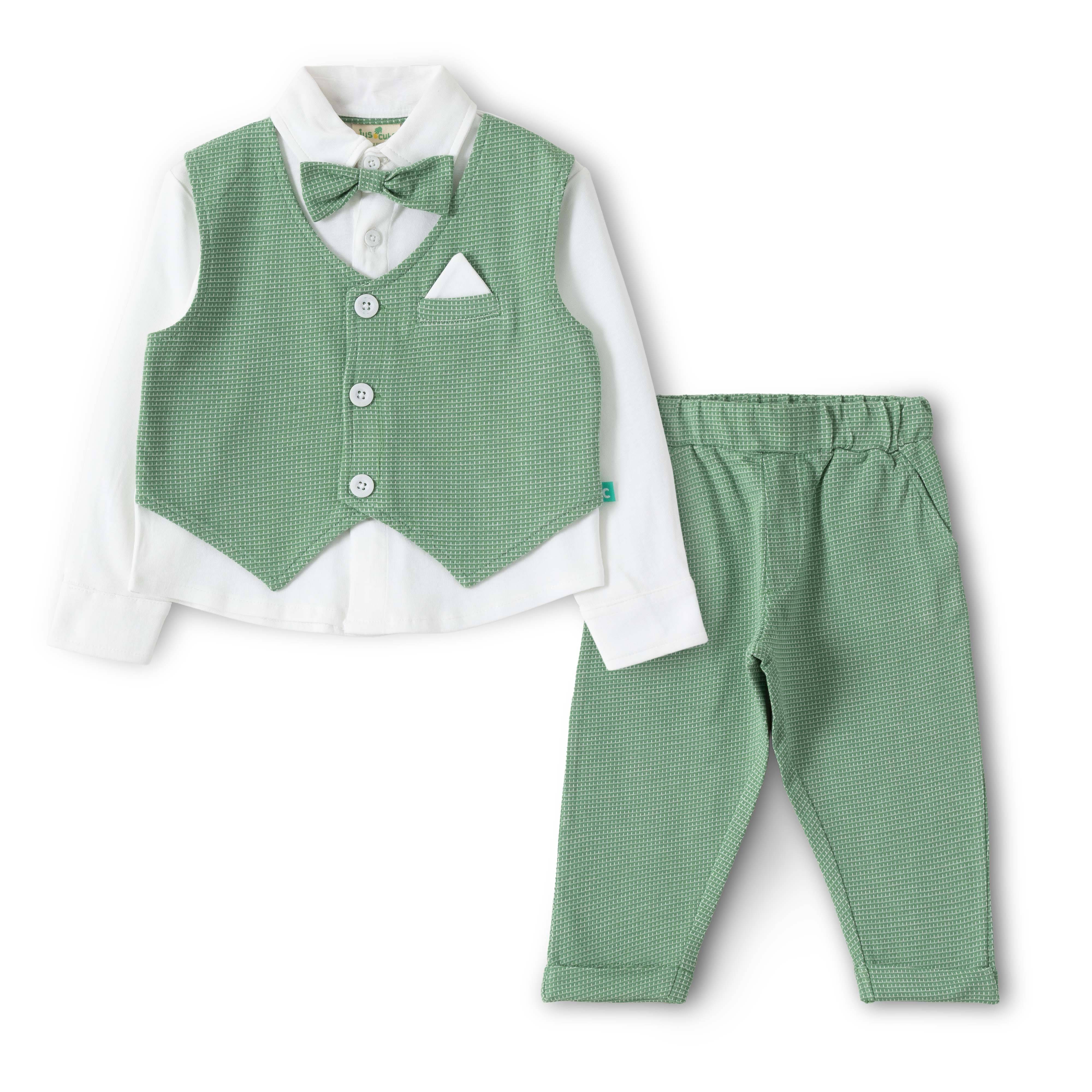     			Juscubs Pack of 1 Boys Cotton Costume Set ( Green )