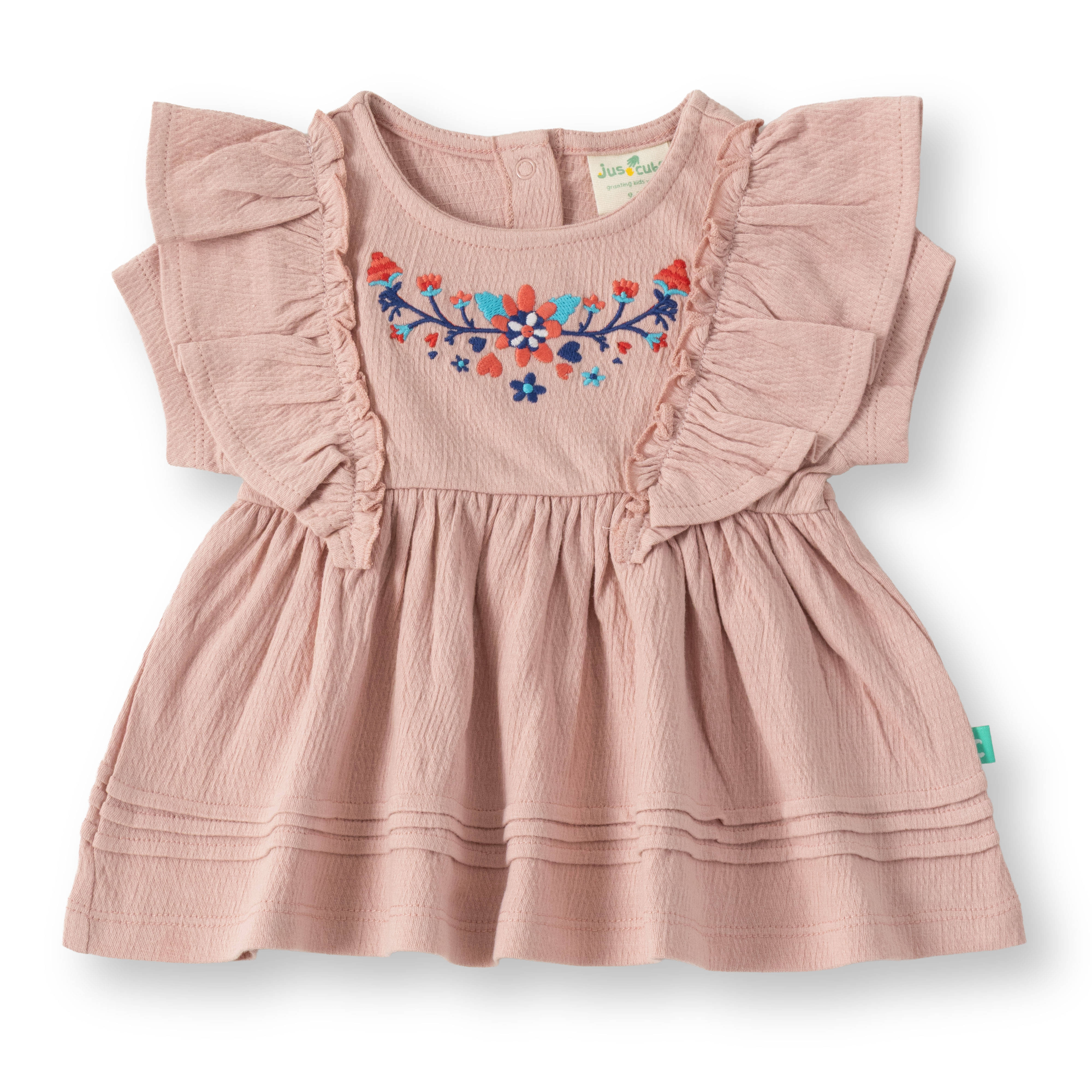     			Juscubs Pack of 1 Girls Cotton Top ( Pink )