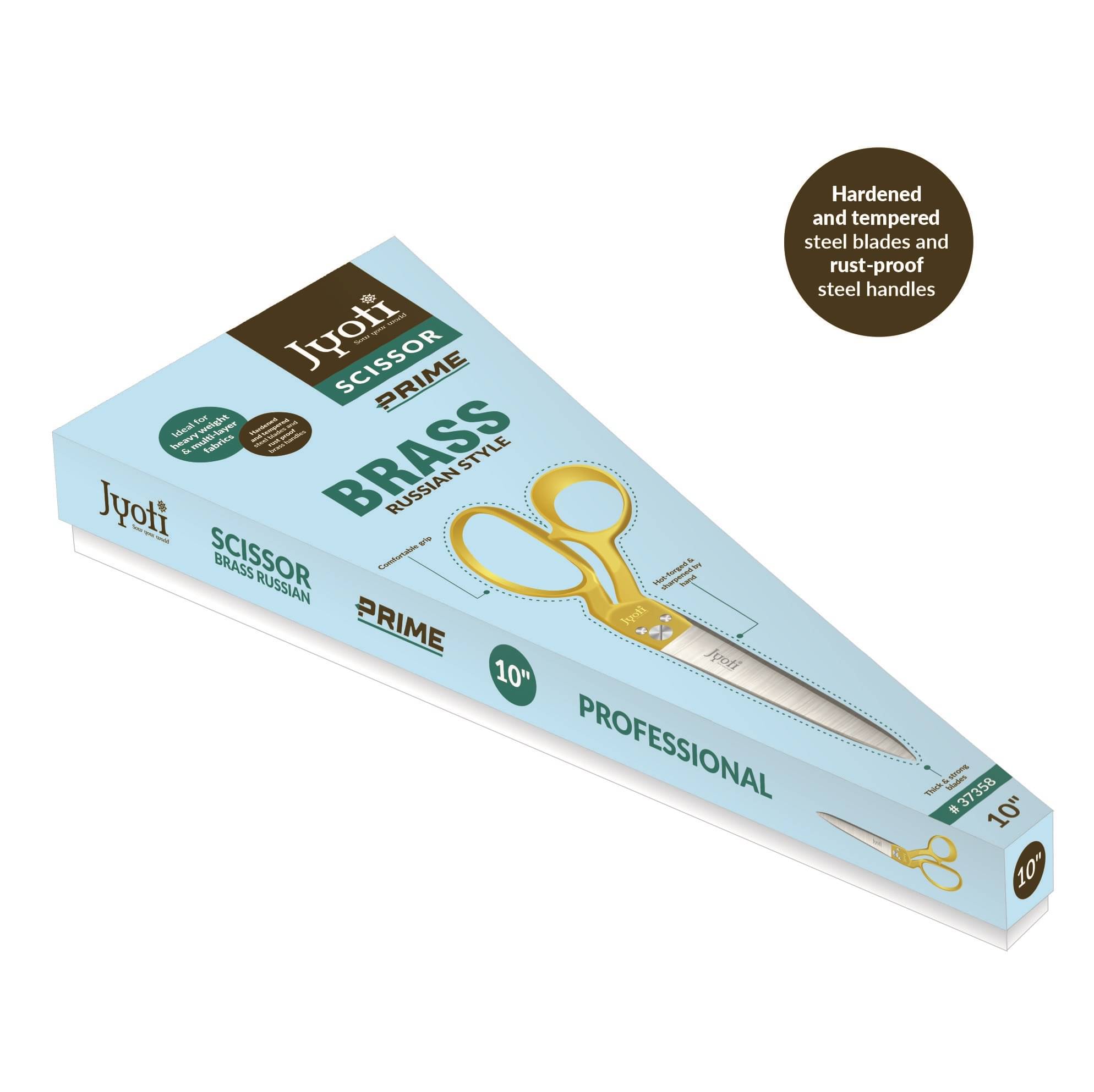     			Jyoti Scissor 10" Brass Russian Style (Prime) - Pack of 1