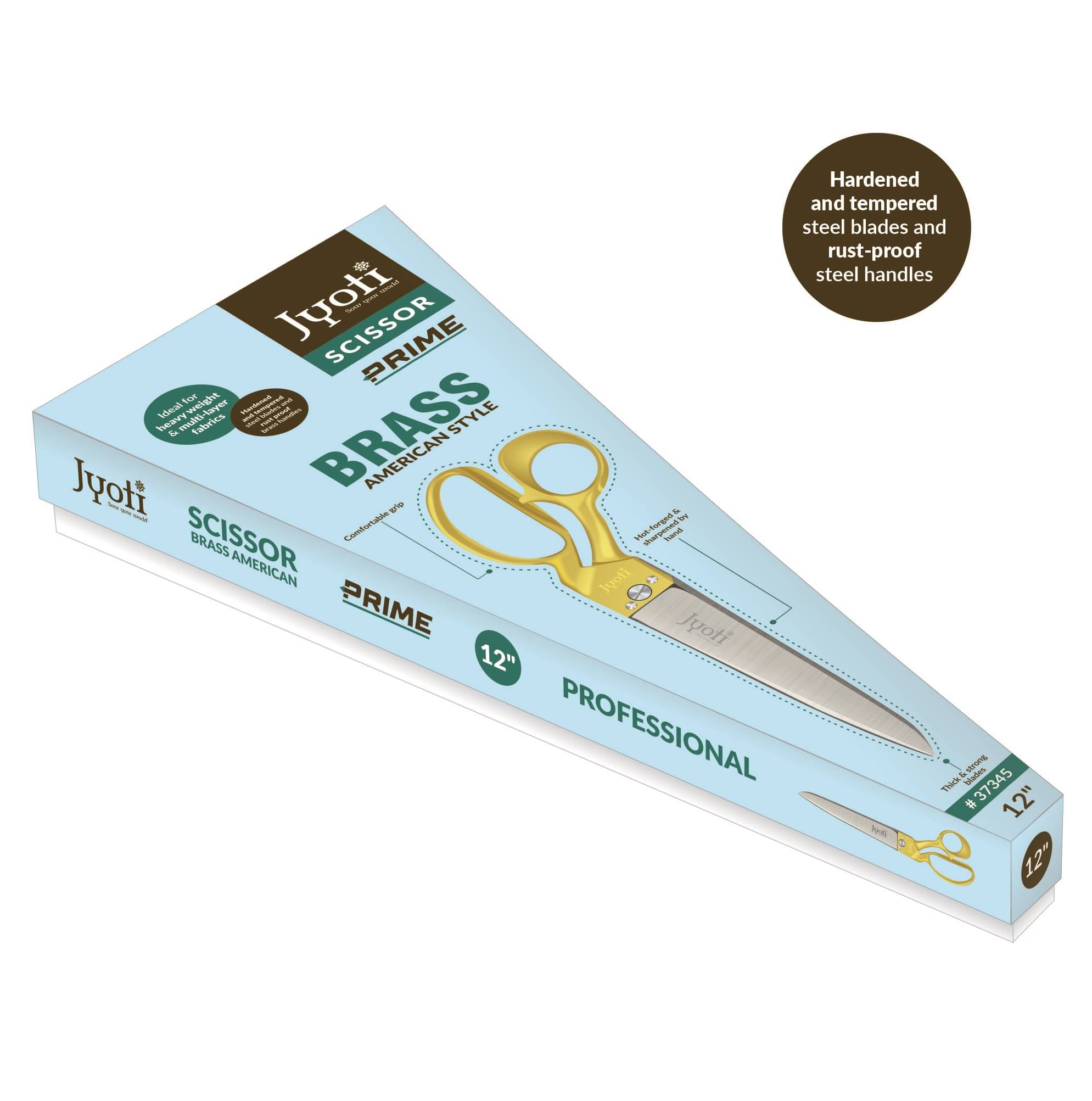     			Jyoti Scissor 12" Brass American Style (Prime) - Pack of 1