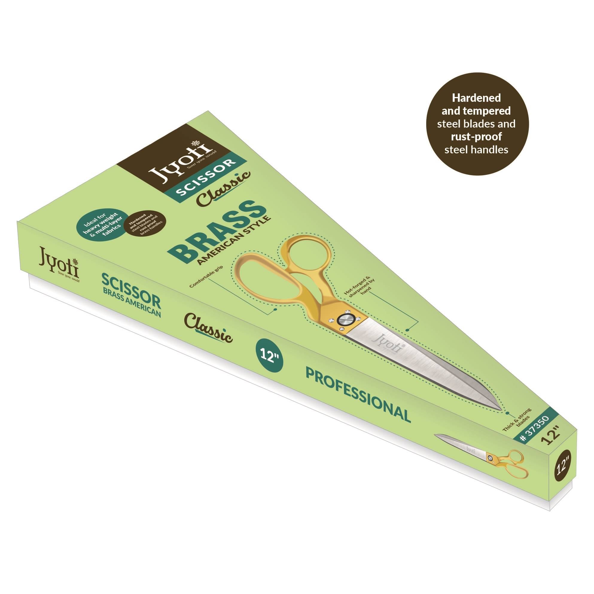 Jyoti Scissor 12" Brass American Style (Classic) - Pack of 1 Jyoti Scissor 12" Brass American Style (Classic) - Pack of 1