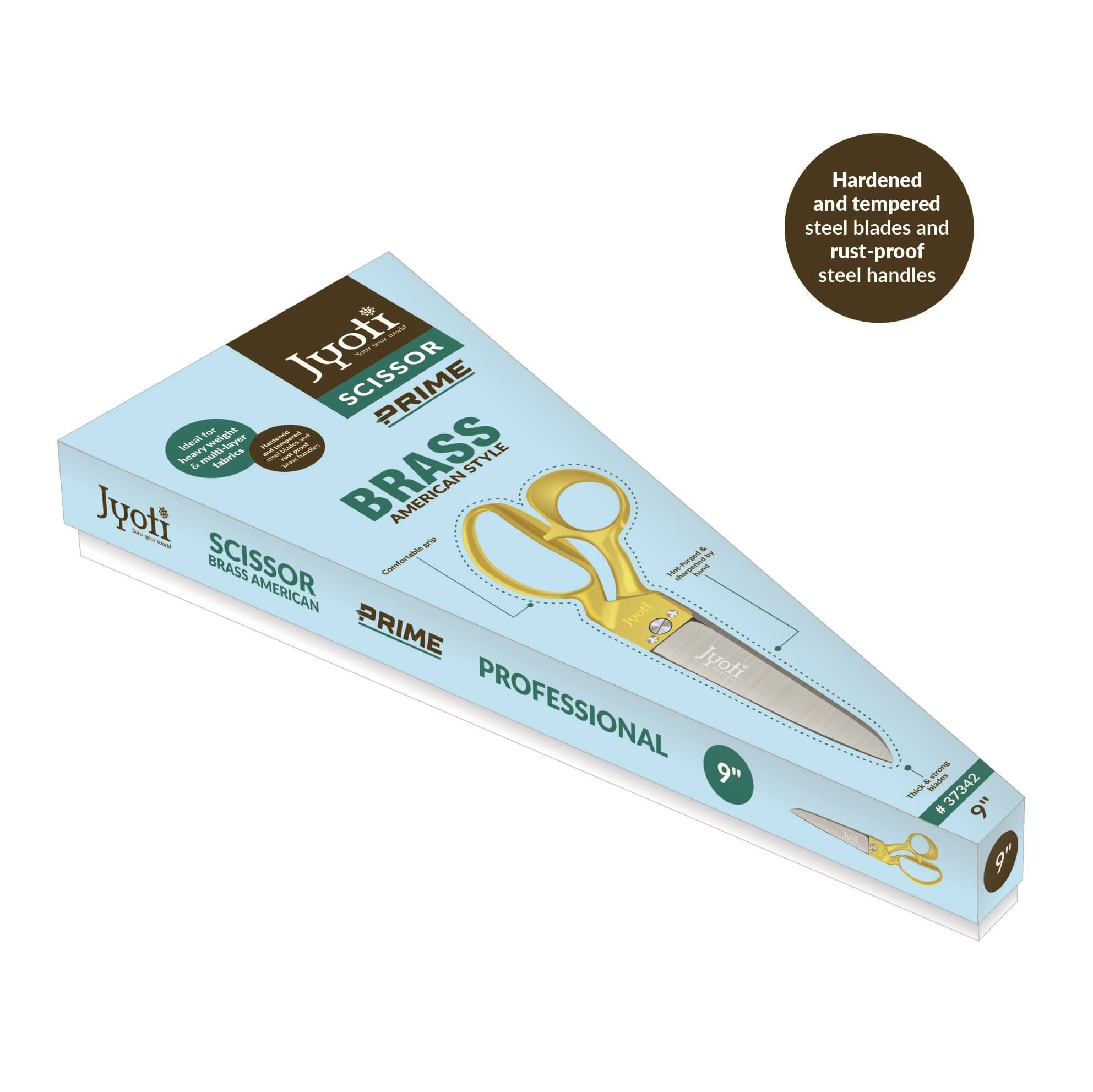     			Jyoti Scissor 9" Brass American Style (Prime) - Pack of 1