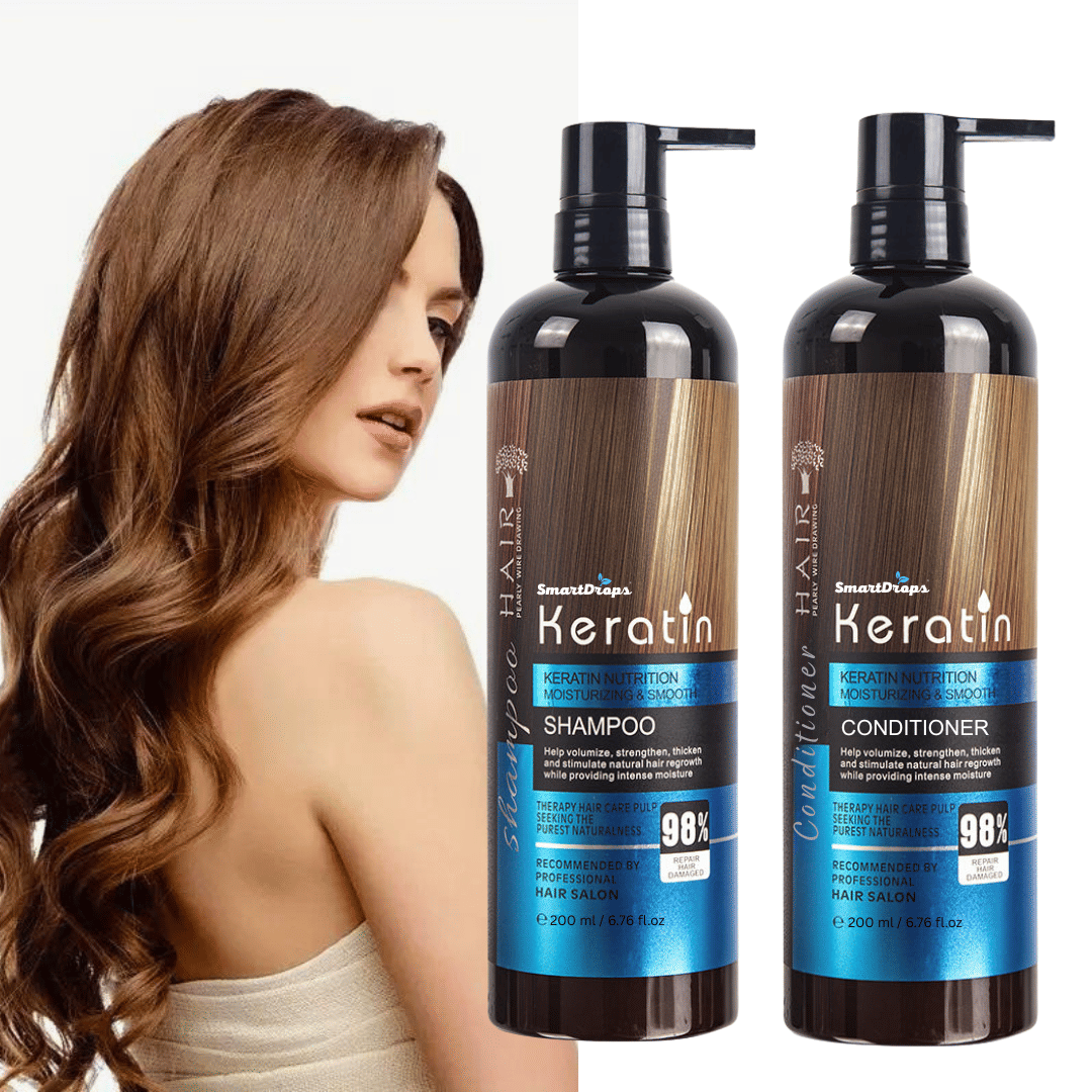 Keratin Hair Care Combo with Shampoo & Conditioner for Long & Strong Hair for Men & Women Keratin Hair Care Combo with Shampoo & Conditioner for Long & Strong Hair for Men & Women