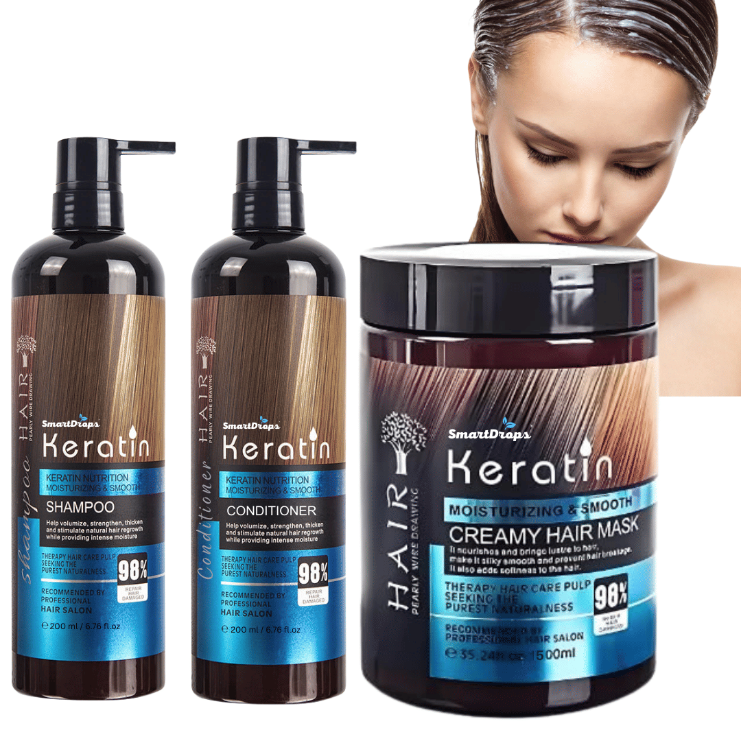 Keratin Power Hair Care Combo Shampoo, Conditioner & Keratin Hair Mask for Men & Women     			Keratin Power Hair Care Combo Shampoo, Conditioner & Keratin Hair Mask for Men & Women