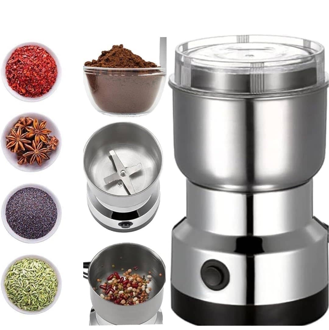 Mini Electric Dry Mixer Grinder for Coffee and Spices Stainless Steel 1 Coffee Grinder