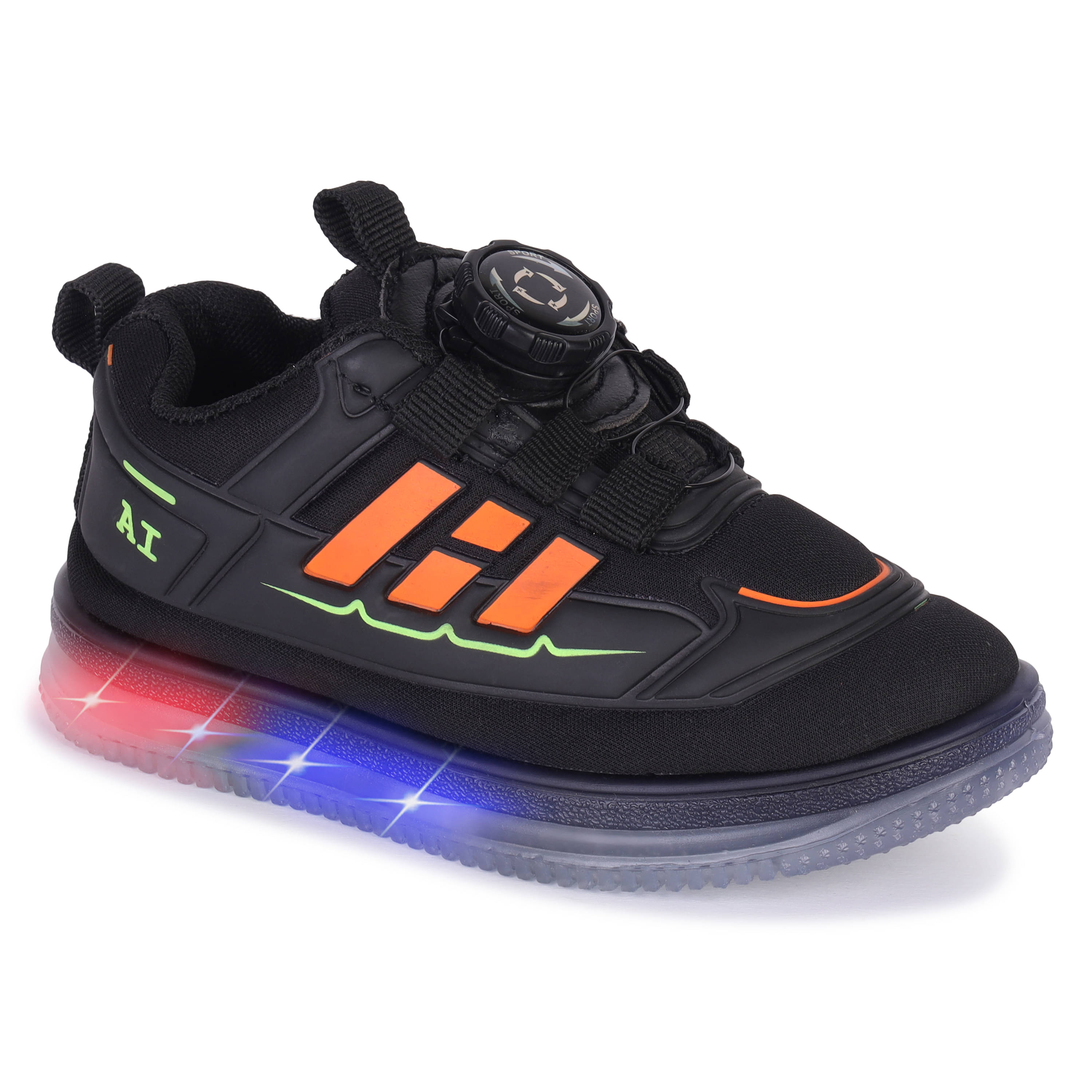     			PENNEN - Black Boy's Sneakers ( 1 Pair )