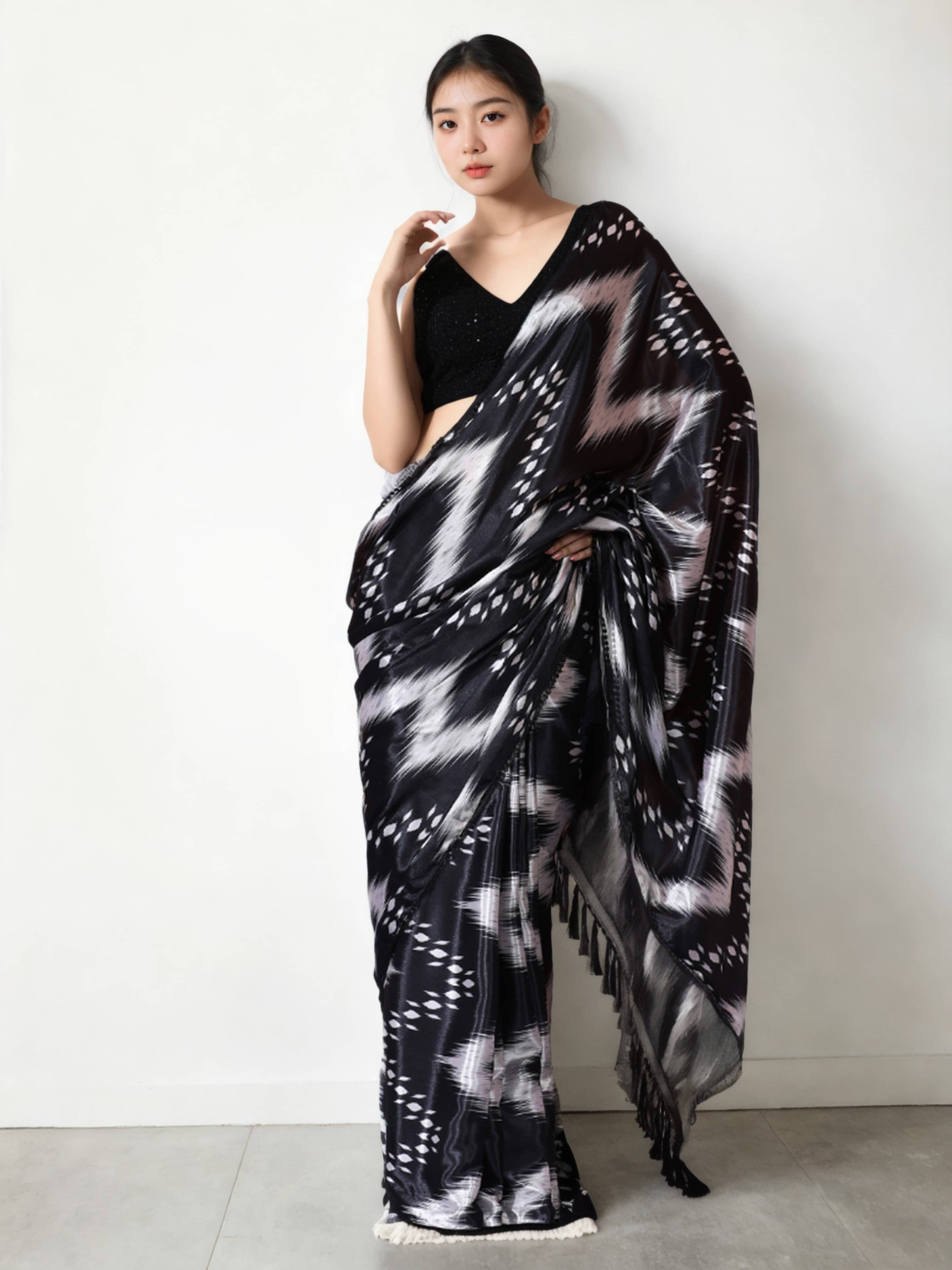 Panbai sarees Chiffon Solid Regular Saree With Unstitched Blouse Piece ( Coffee ) Panbai sarees Chiffon Solid Regular Saree With Unstitched Blouse Piece ( Coffee )