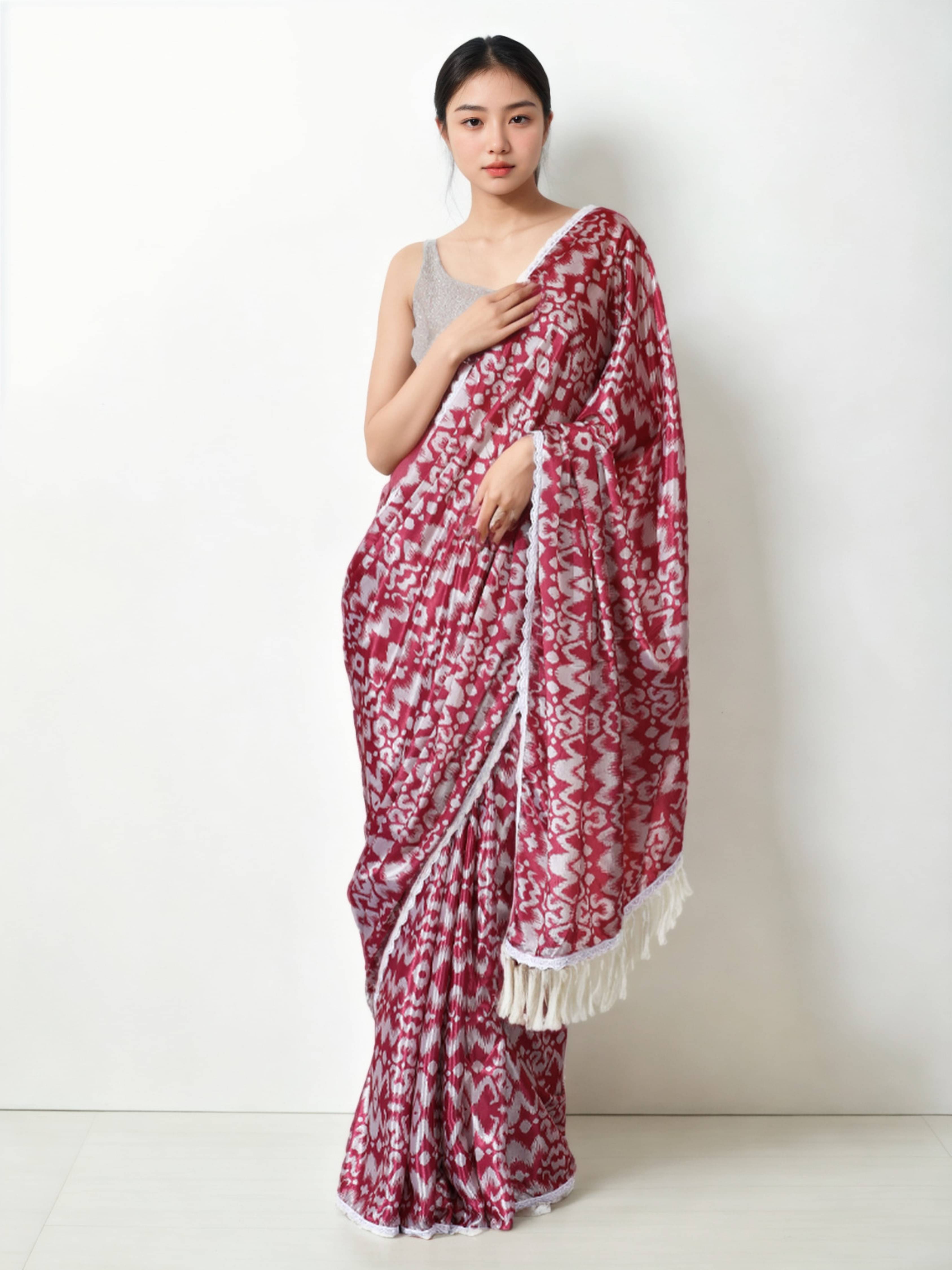     			Panbai sarees Chiffon Solid Regular Saree With Unstitched Blouse Piece ( Multicolor 1 )