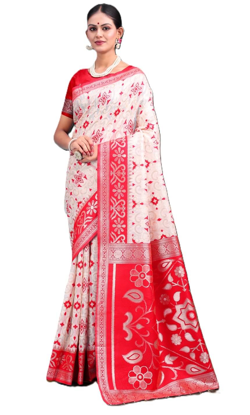     			Panbai sarees Linen Solid Regular Saree Without Blouse Piece ( Multicolor 2 )