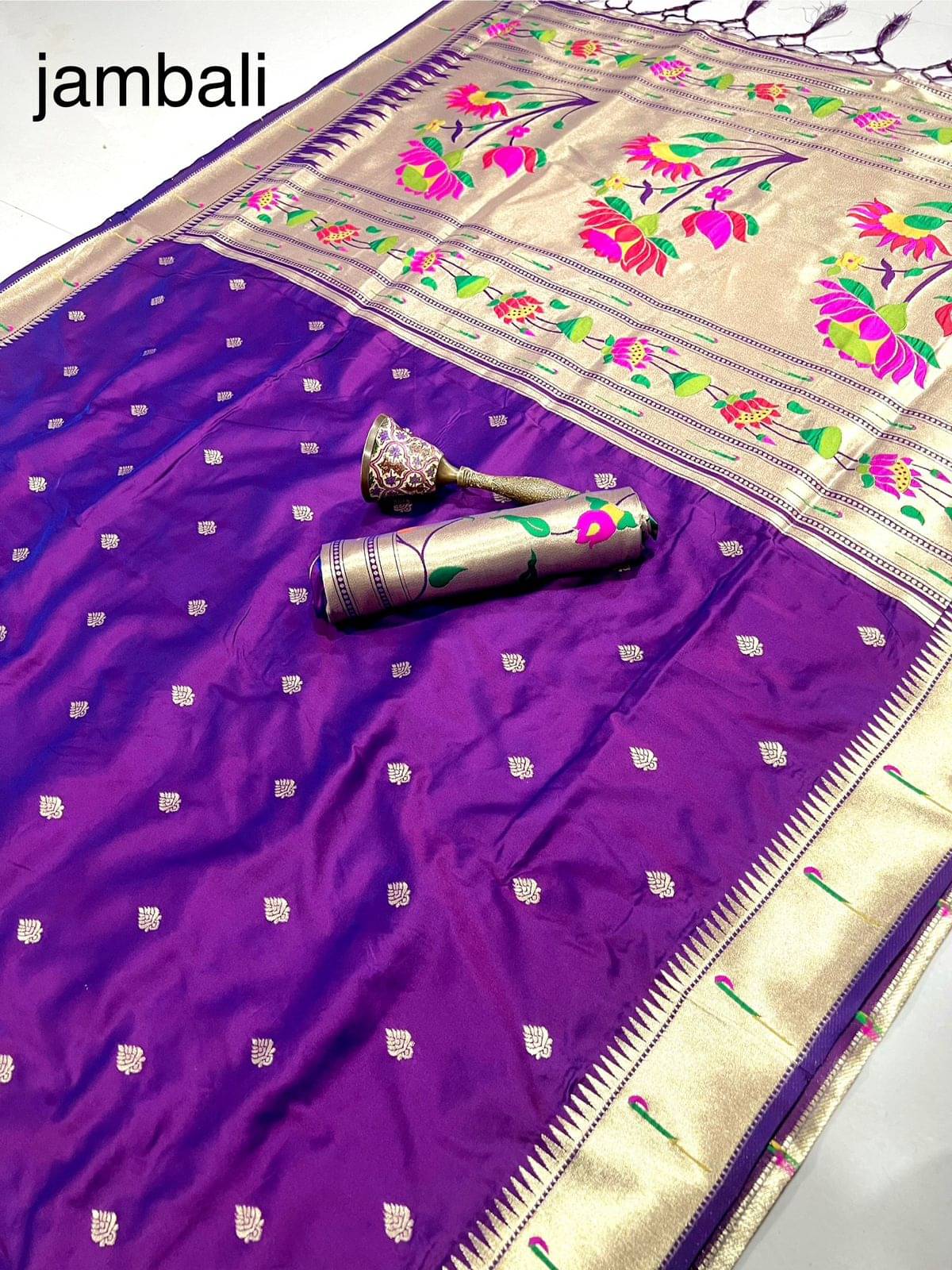     			Panbai sarees Silk Solid Regular Saree Without Blouse Piece ( Multicolor 3 )