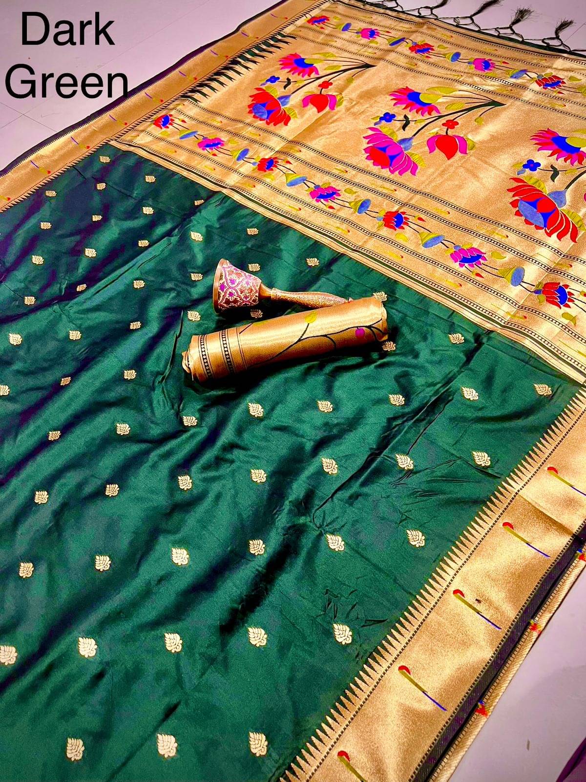     			Panbai sarees Silk Solid Regular Saree Without Blouse Piece ( Light Green )
