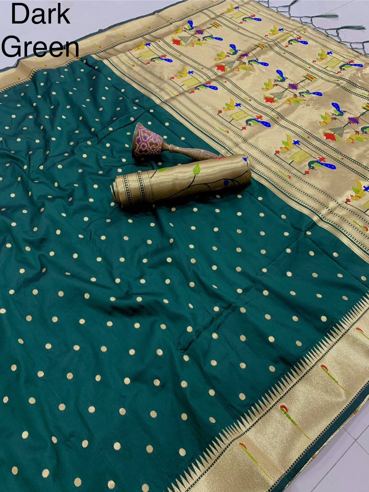     			Panbai sarees Silk Solid Regular Saree Without Blouse Piece ( Light Green )