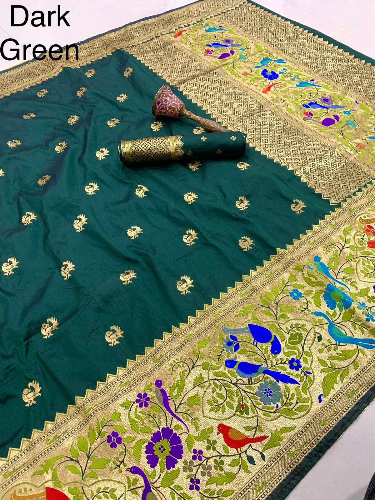     			Panbai sarees Silk Solid Regular Saree Without Blouse Piece ( Multicolor 11 )
