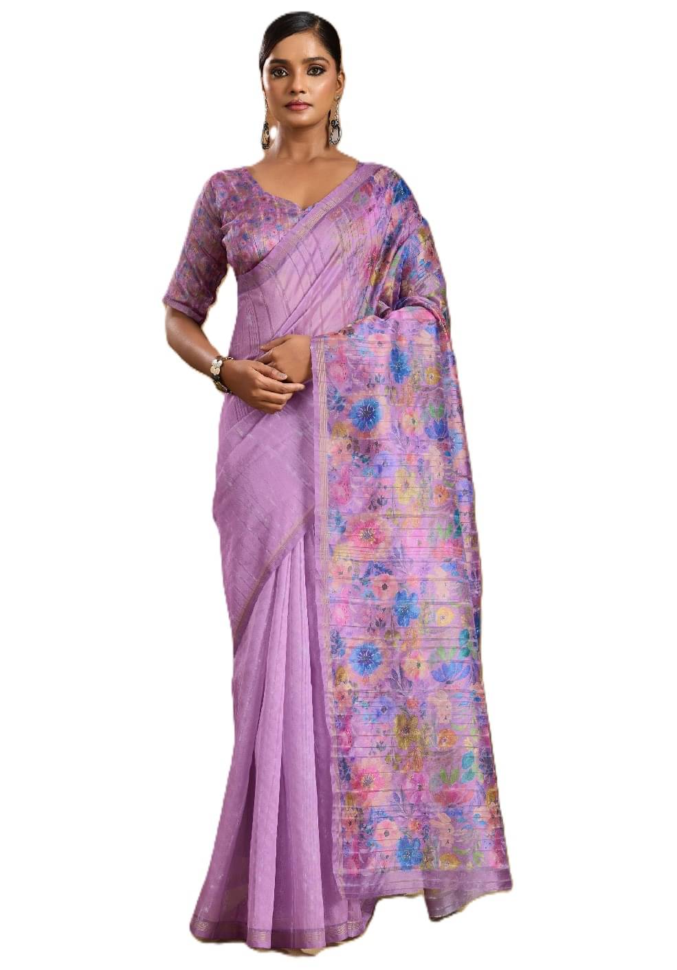     			Panbai sarees Silk Solid Regular Saree Without Blouse Piece ( Pink )