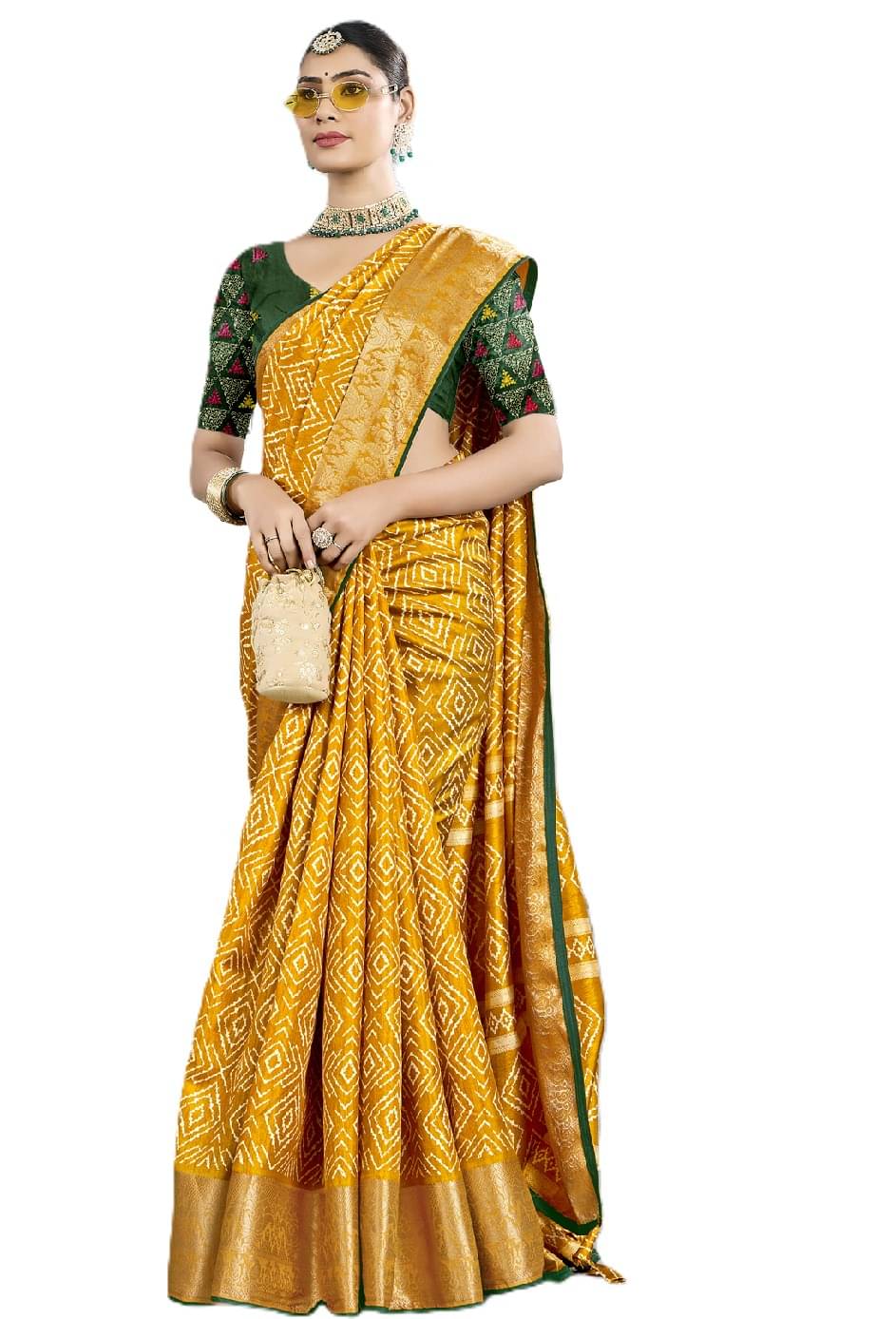     			Panbai sarees Silk Solid Regular Saree Without Blouse Piece ( Mustard )