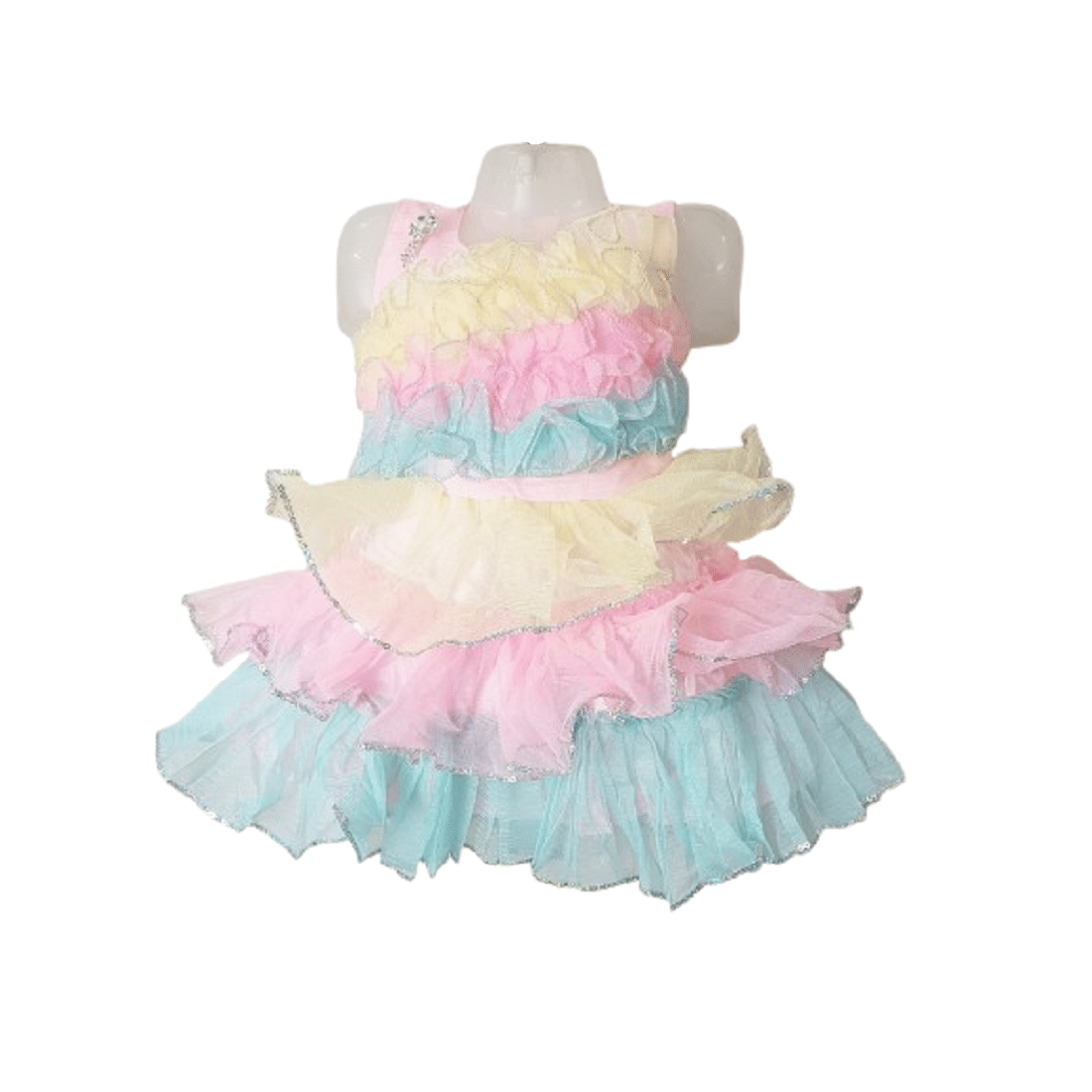     			Paridhaanmart.com Pack of 1 Baby Girls Net Dress ( Pink )