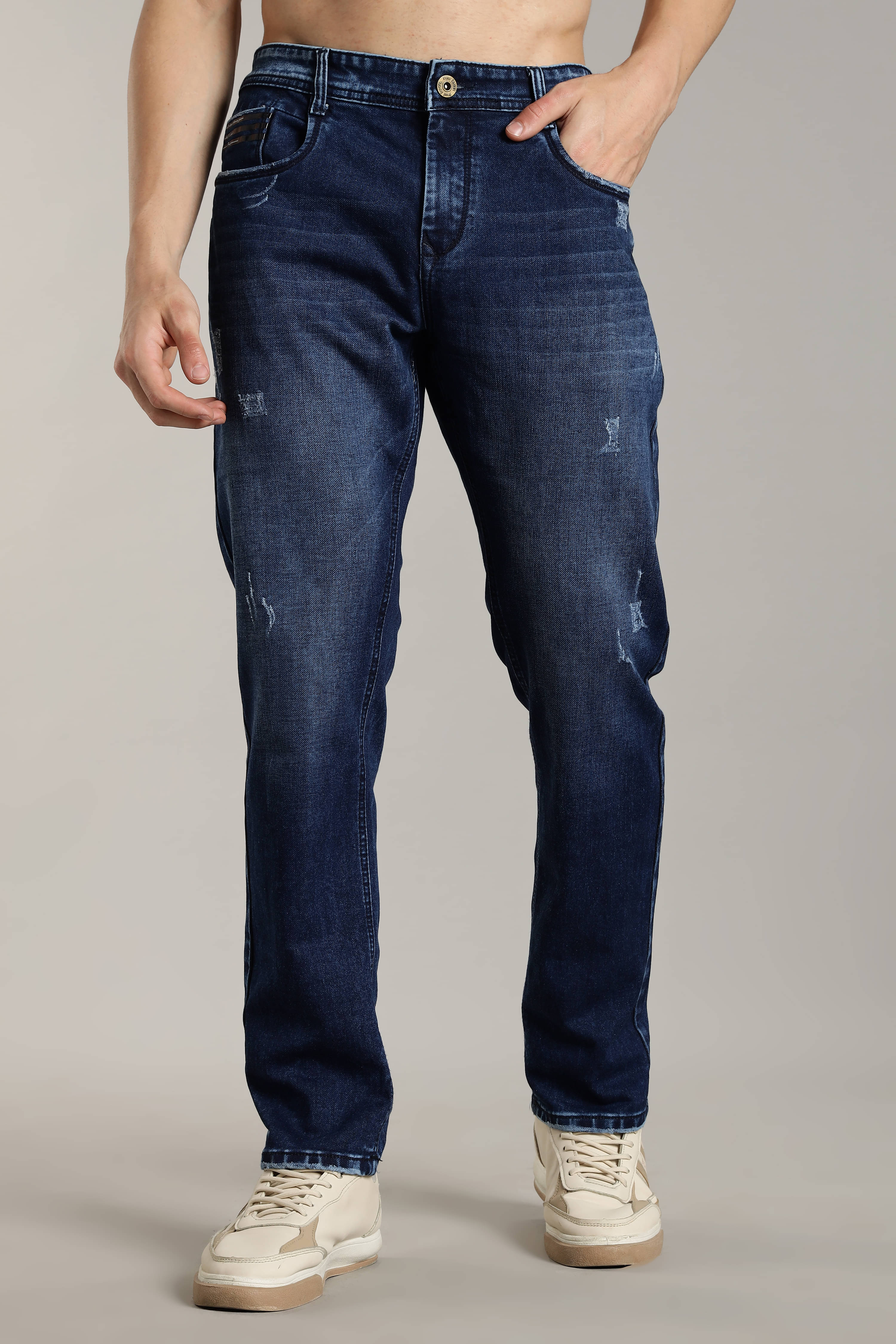     			Paul Street Regular Fit Basic Men's Jeans - Indigo Blue ( Pack of 1 )