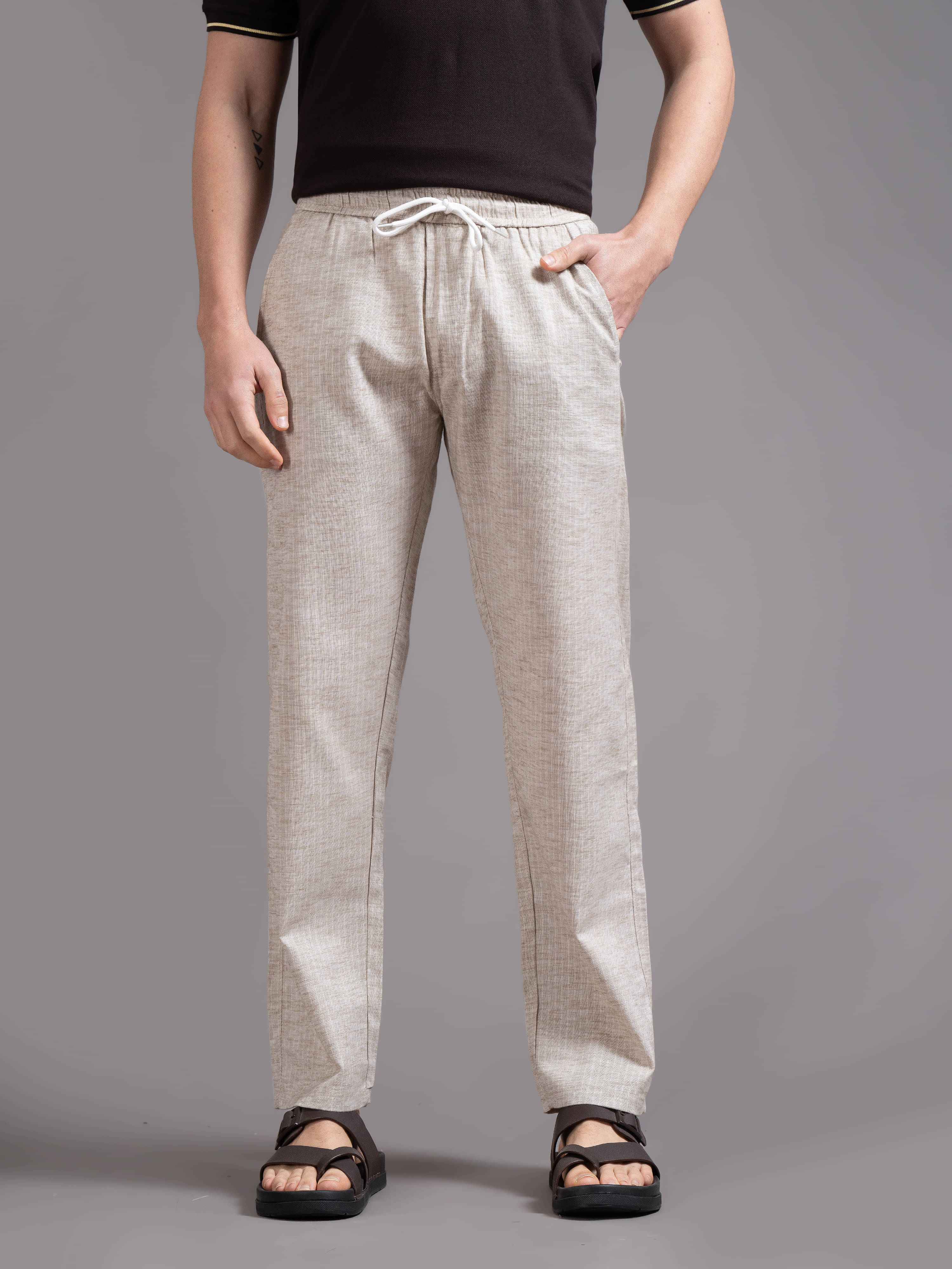     			Paul Street Relax Men's Trouser - Cream ( Pack of 1 )