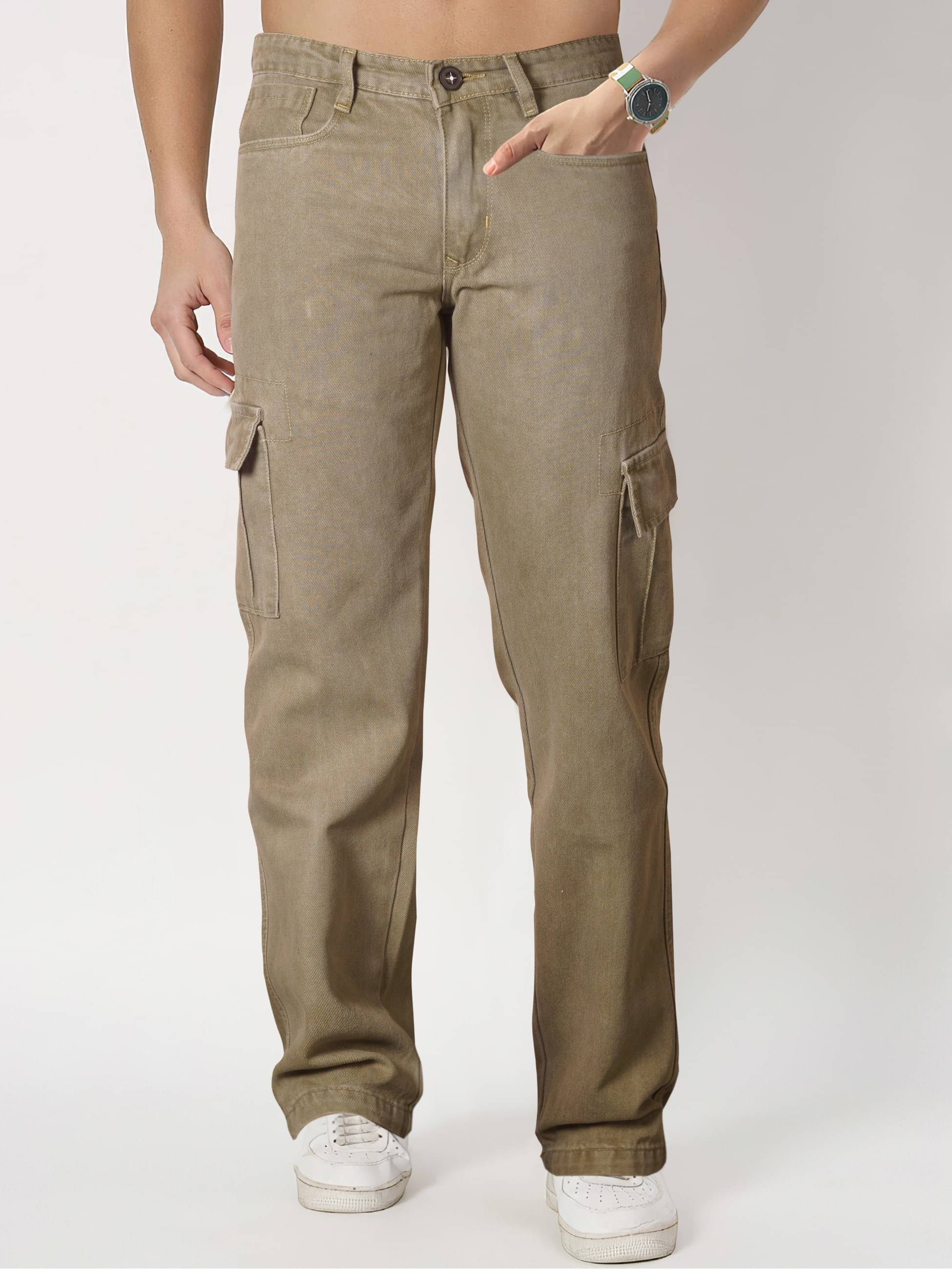     			RIG BONE Clean Look Men's Jeans - Beige ( Pack of 1 )