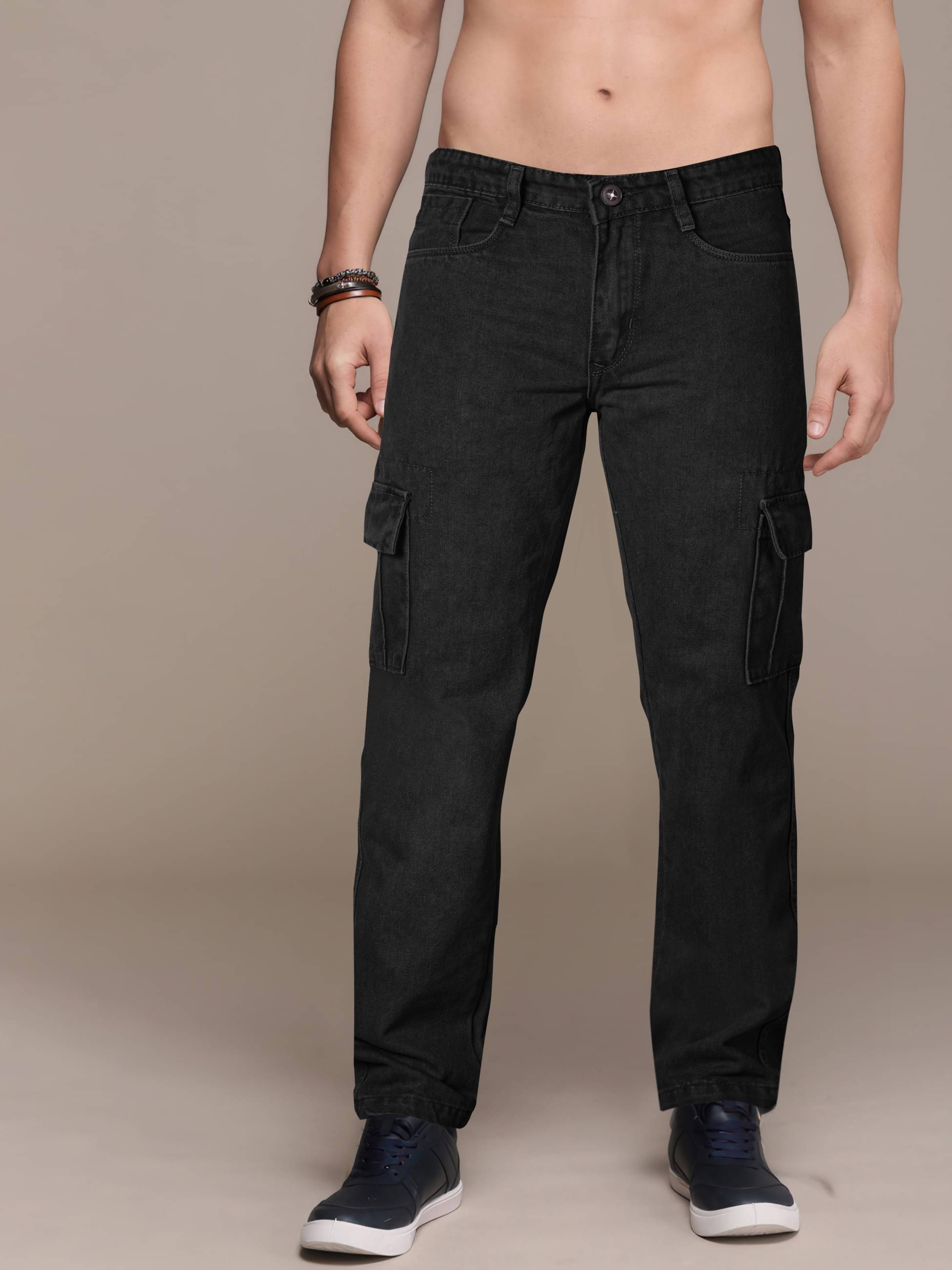     			RIG BONE Clean Look Men's Jeans - Black ( Pack of 1 )