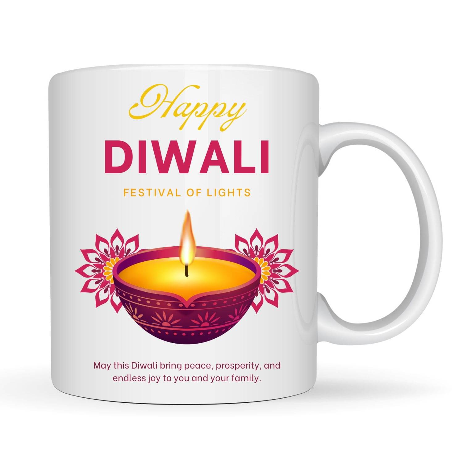     			Ridaa Diwali Special Mug Ceramic Coffee Mug 350 mL ( Pack of 1 )